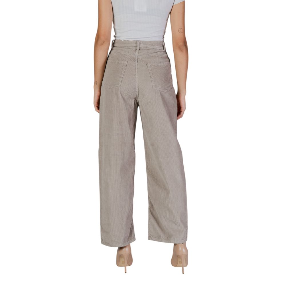 Only Beige Cotton Casual Pants | Regal Royce