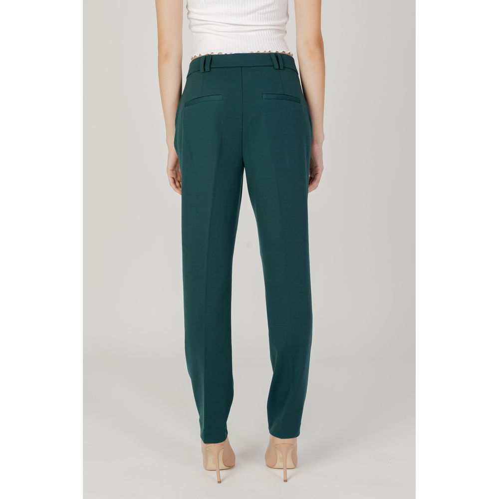 Only Green Polyester Casual Pants | Regal Royce