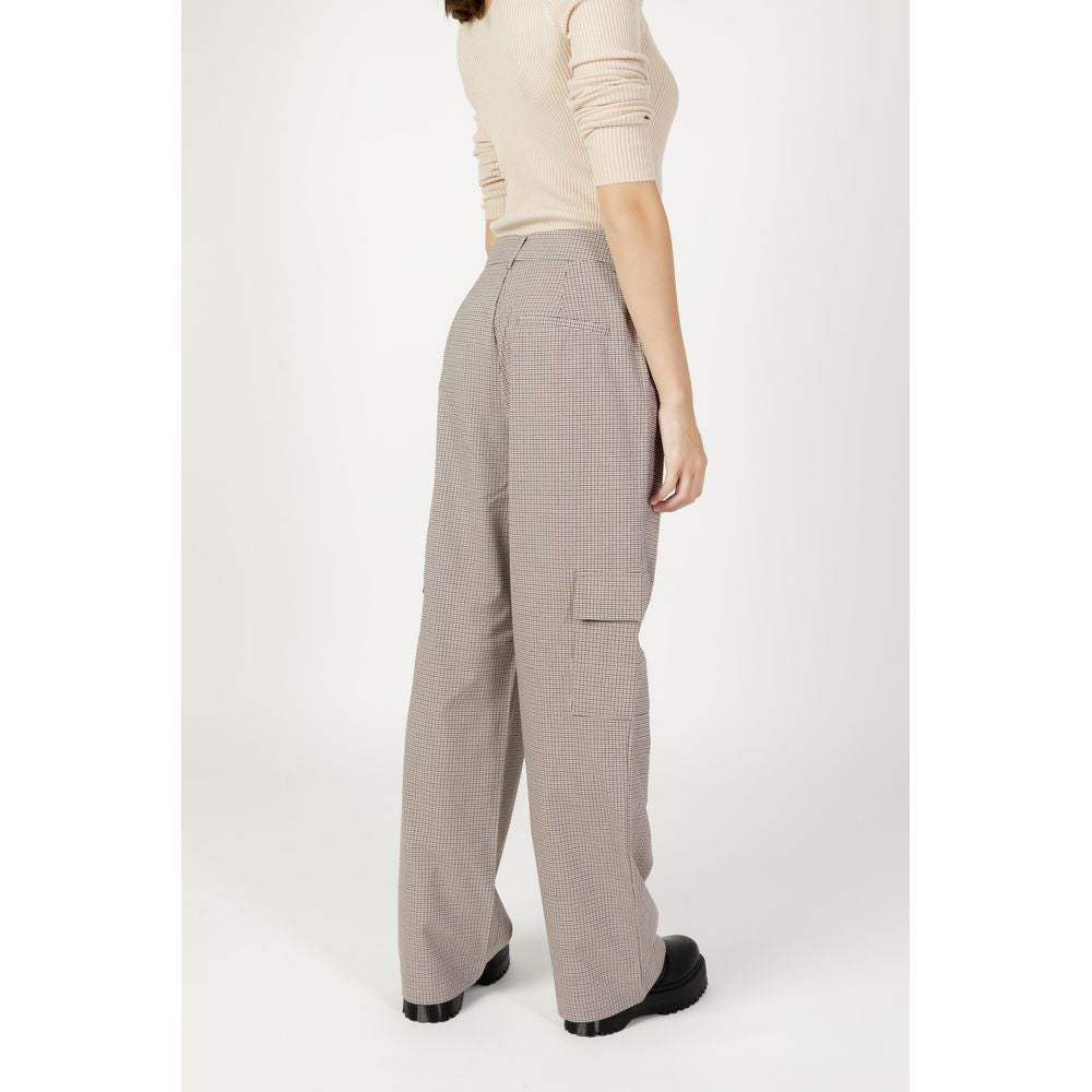 Only Beige Polyester Cargo Pants | Regal Royce
