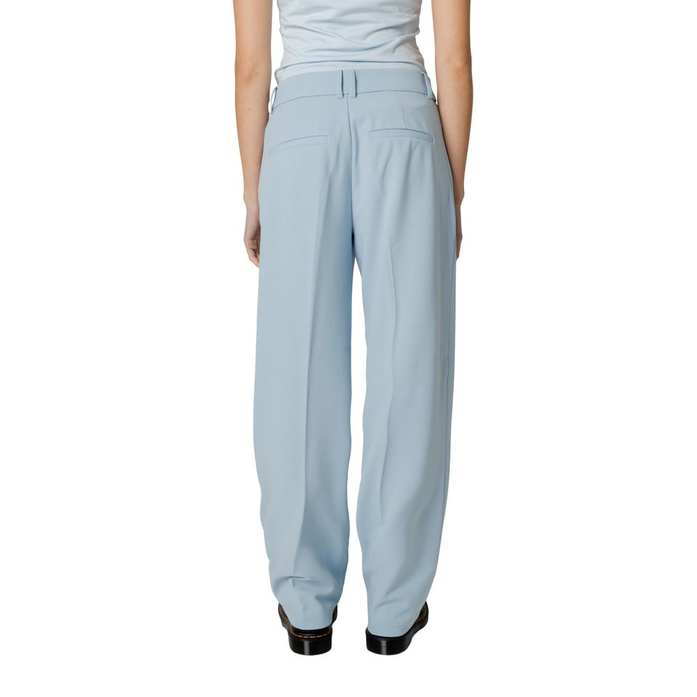 Only Blue Polyester Casual Pants | Regal Royce