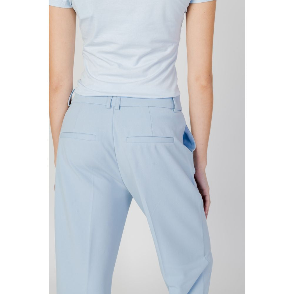 Only Blue Polyester Casual Pants | Regal Royce