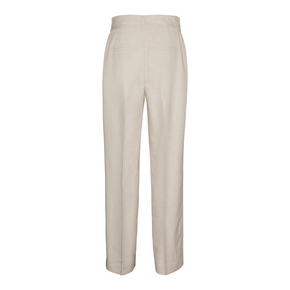 Vero Moda Gray Polyester Casual Pants | Regal Royce