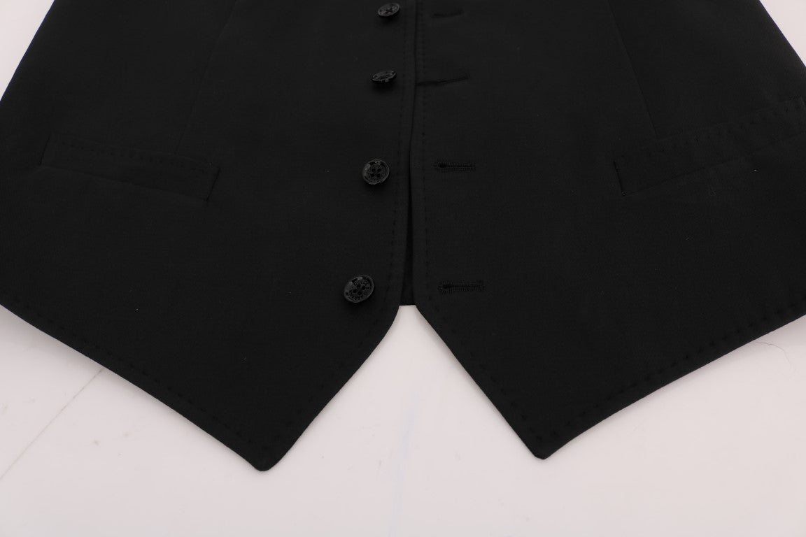 Dolce & Gabbana Black STAFF Cotton Vest | Regal Royce