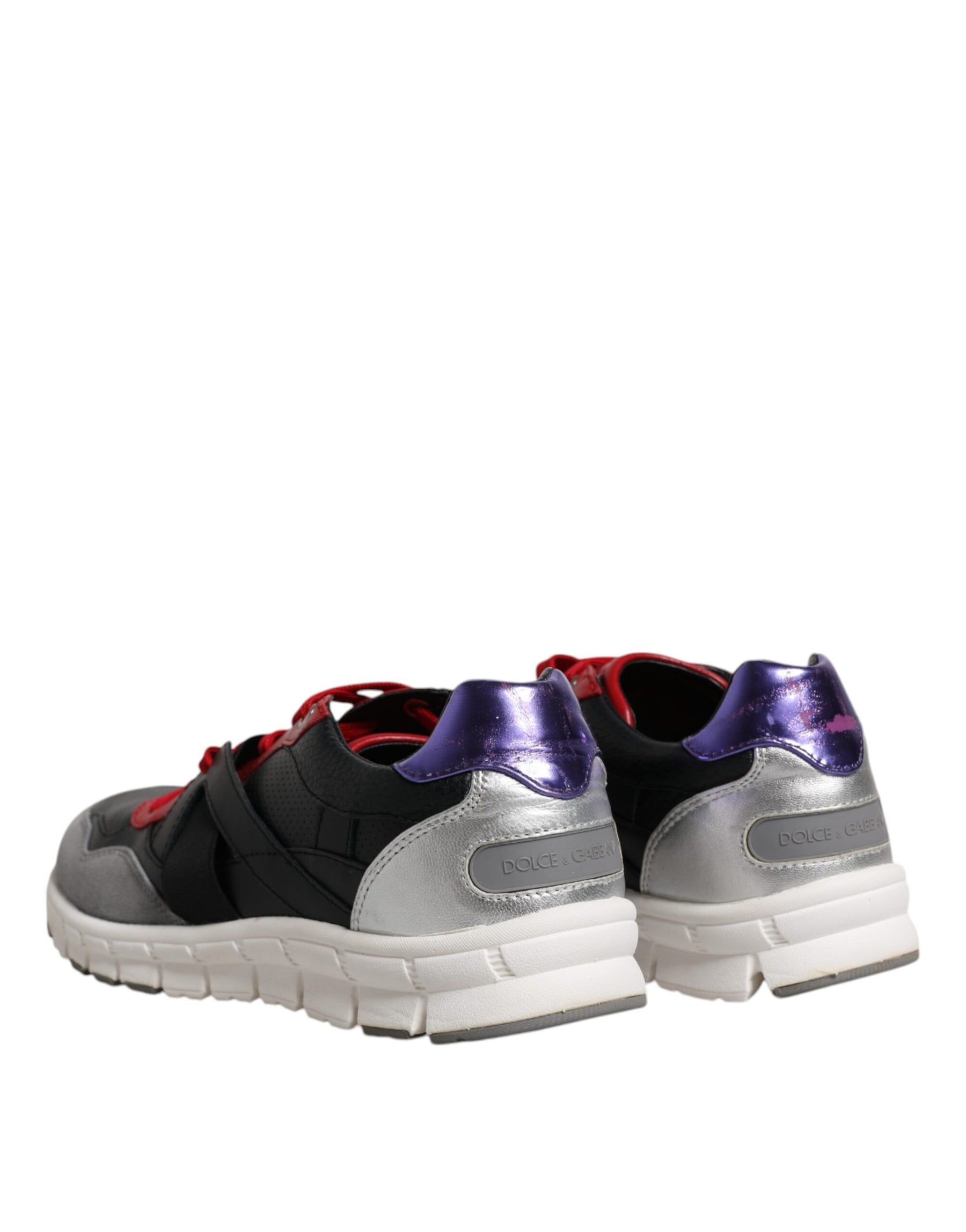 Dolce & Gabbana Multicolor Leather Suede Low Top Sneakers Shoes | Regal Royce