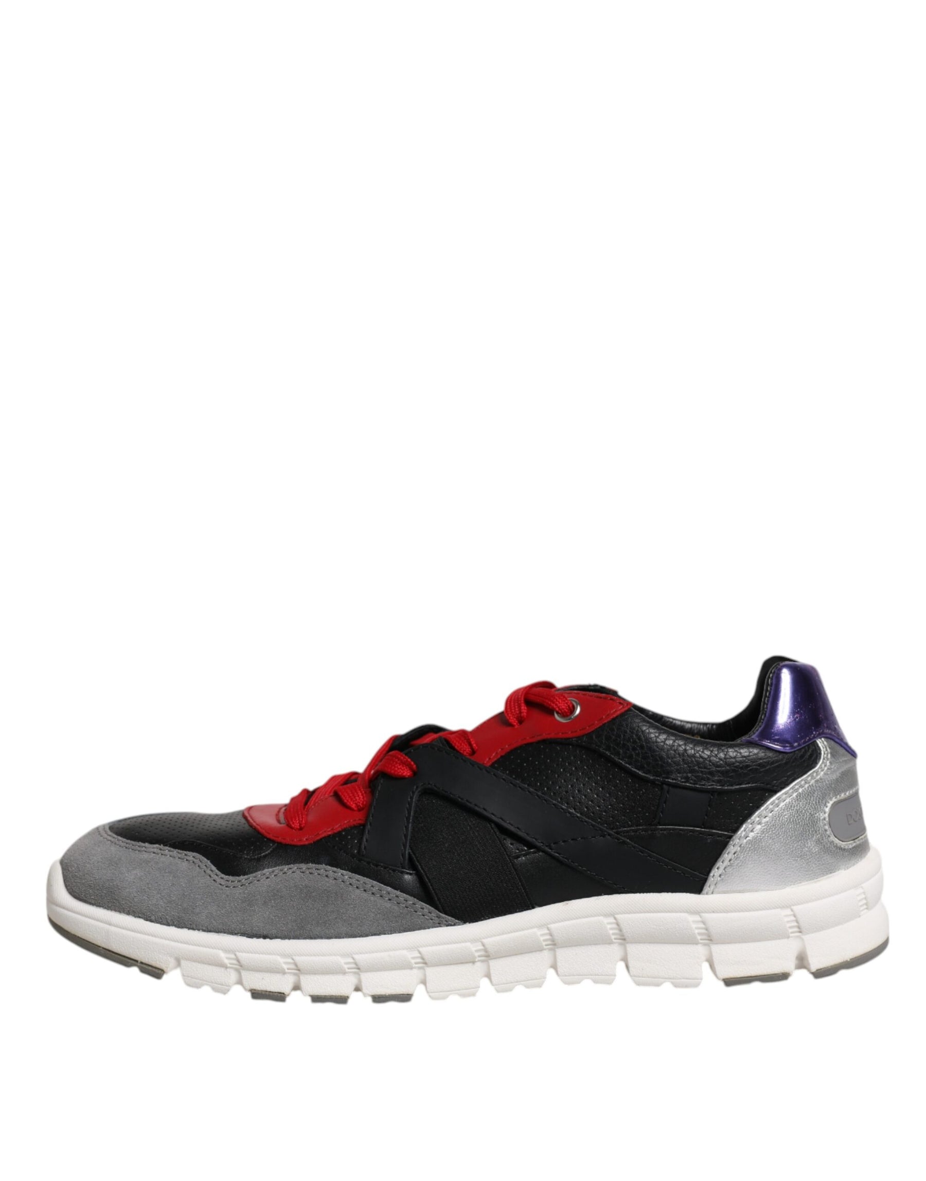 Dolce & Gabbana Multicolor Leather Suede Low Top Sneakers Shoes | Regal Royce