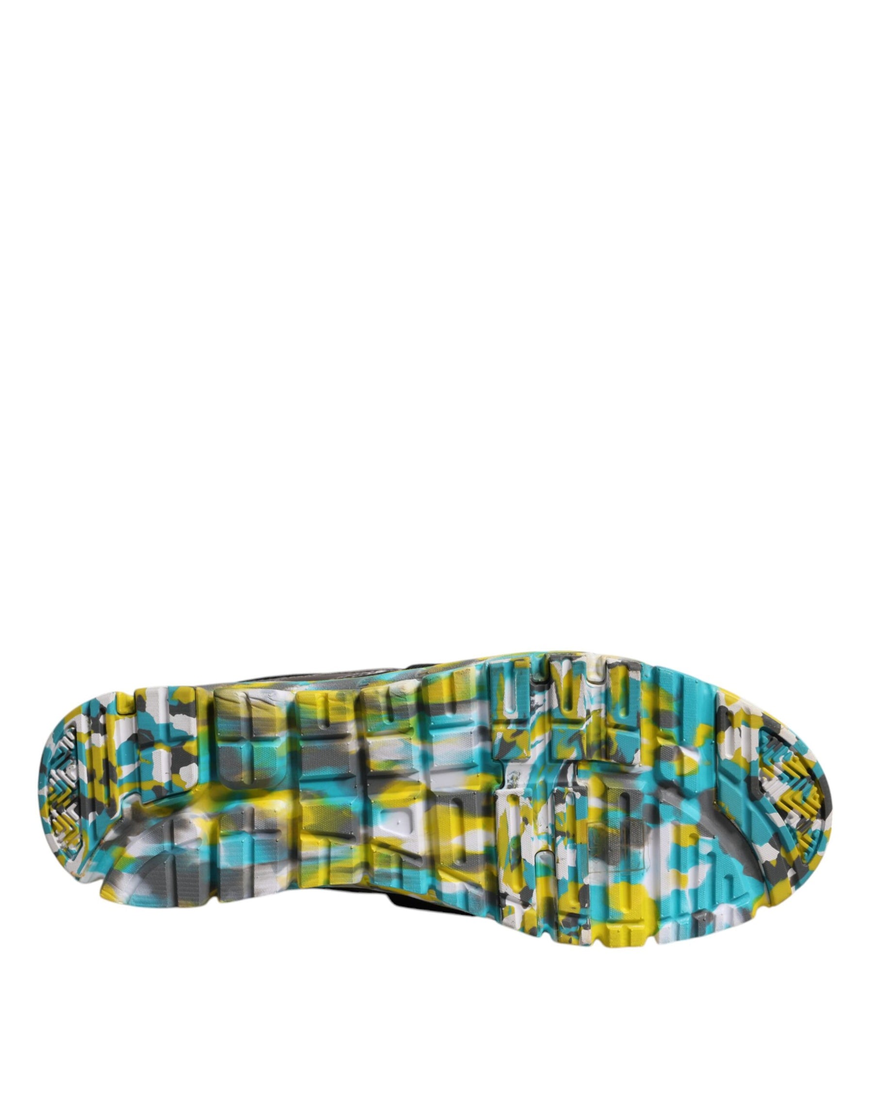 Dolce & Gabbana Black Polyester Low Top Men Sneakers Shoes | Regal Royce