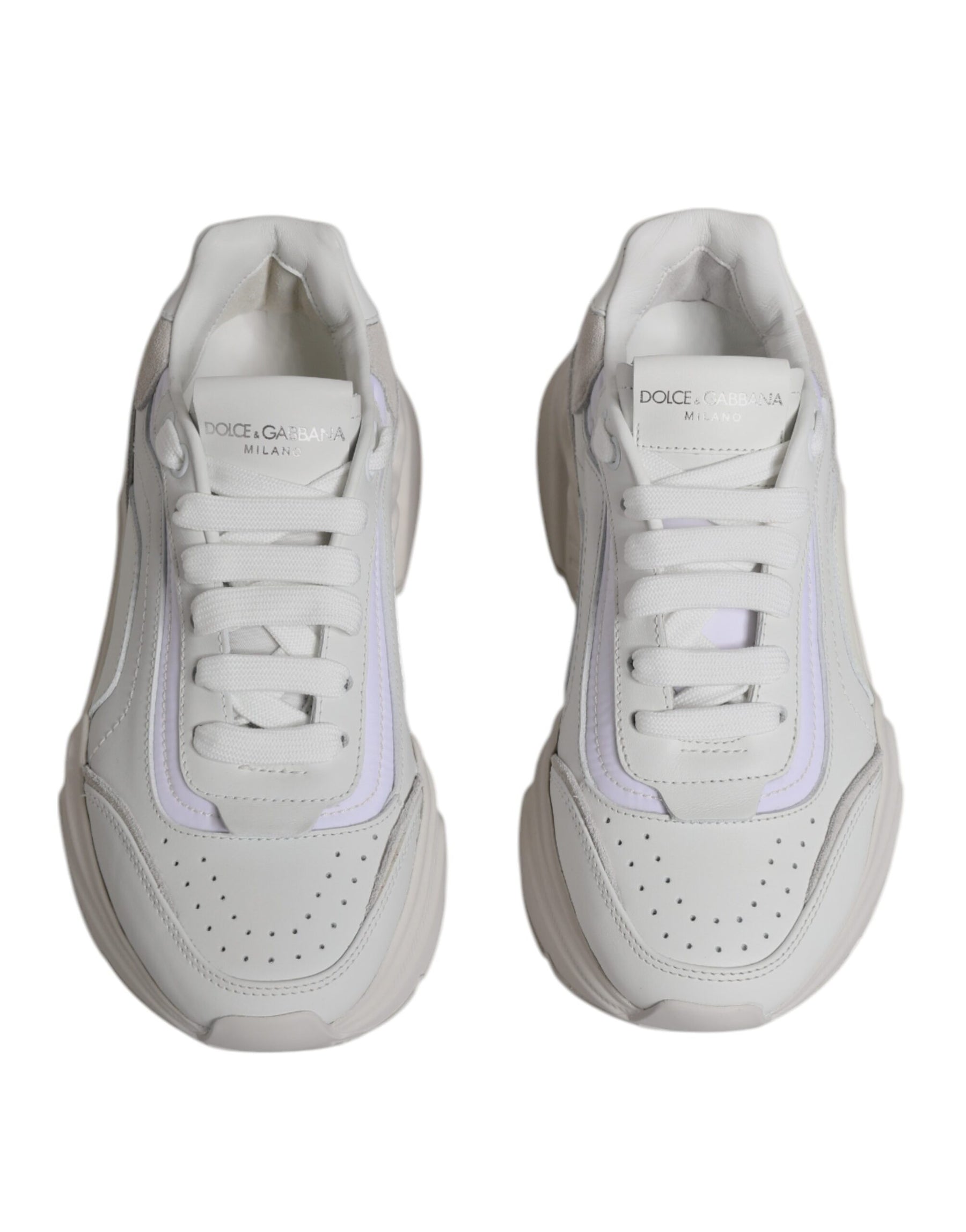 Dolce & Gabbana White Daymaster Low Top Sneakers Shoes | Regal Royce