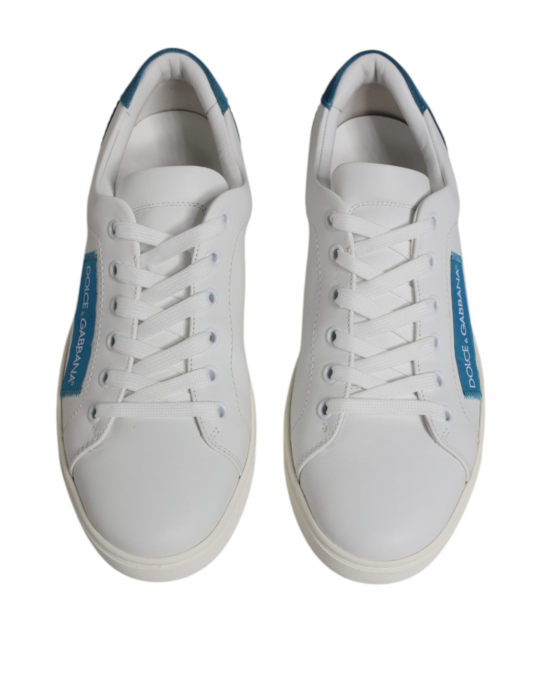 Dolce & Gabbana White London Calf Leather Sneakers Shoes | Regal Royce