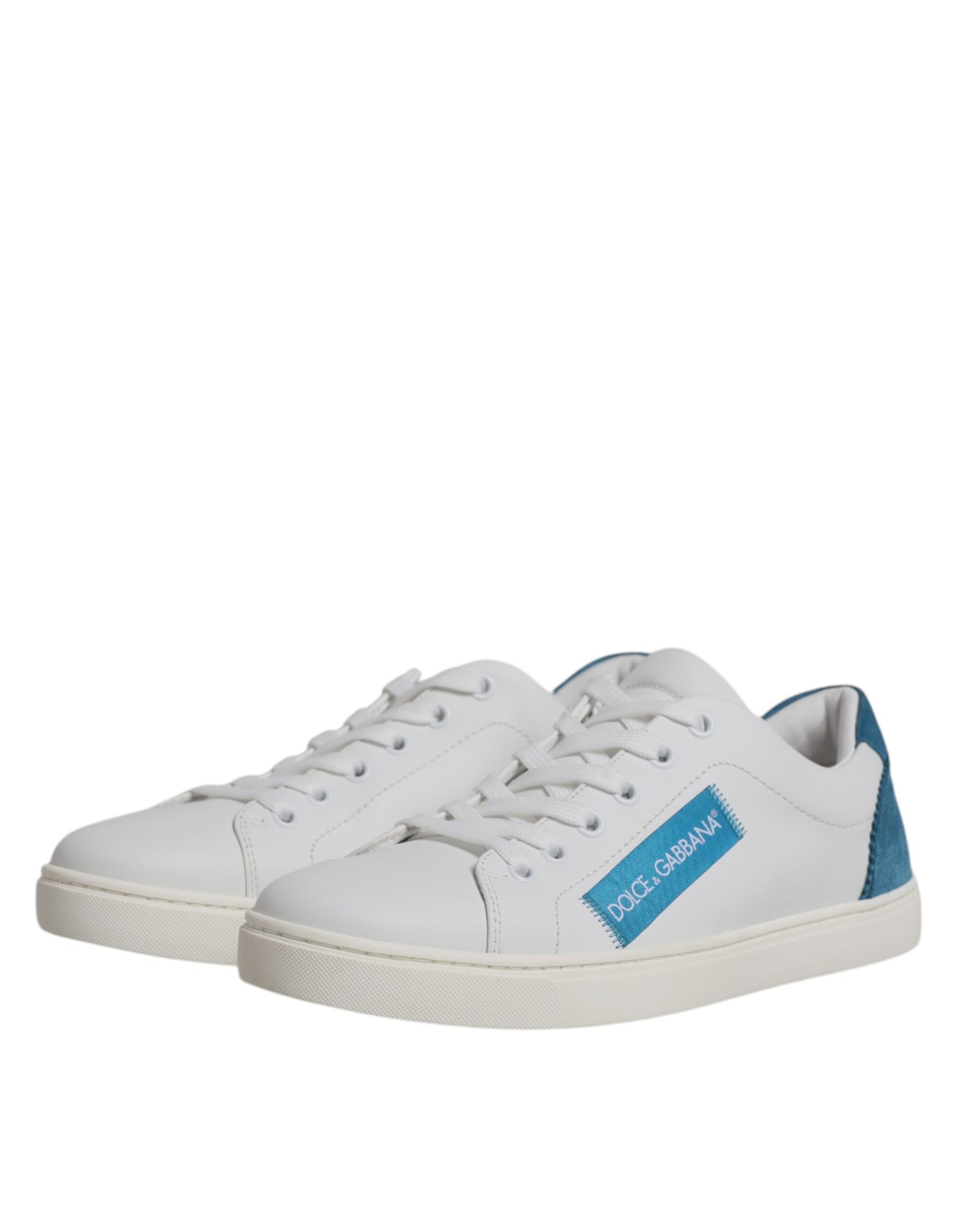 Dolce & Gabbana White London Calf Leather Sneakers Shoes | Regal Royce