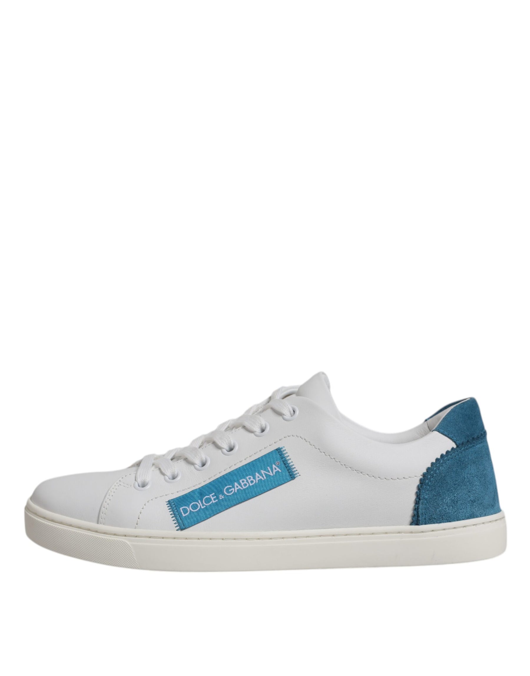 Dolce & Gabbana White London Calf Leather Sneakers Shoes | Regal Royce
