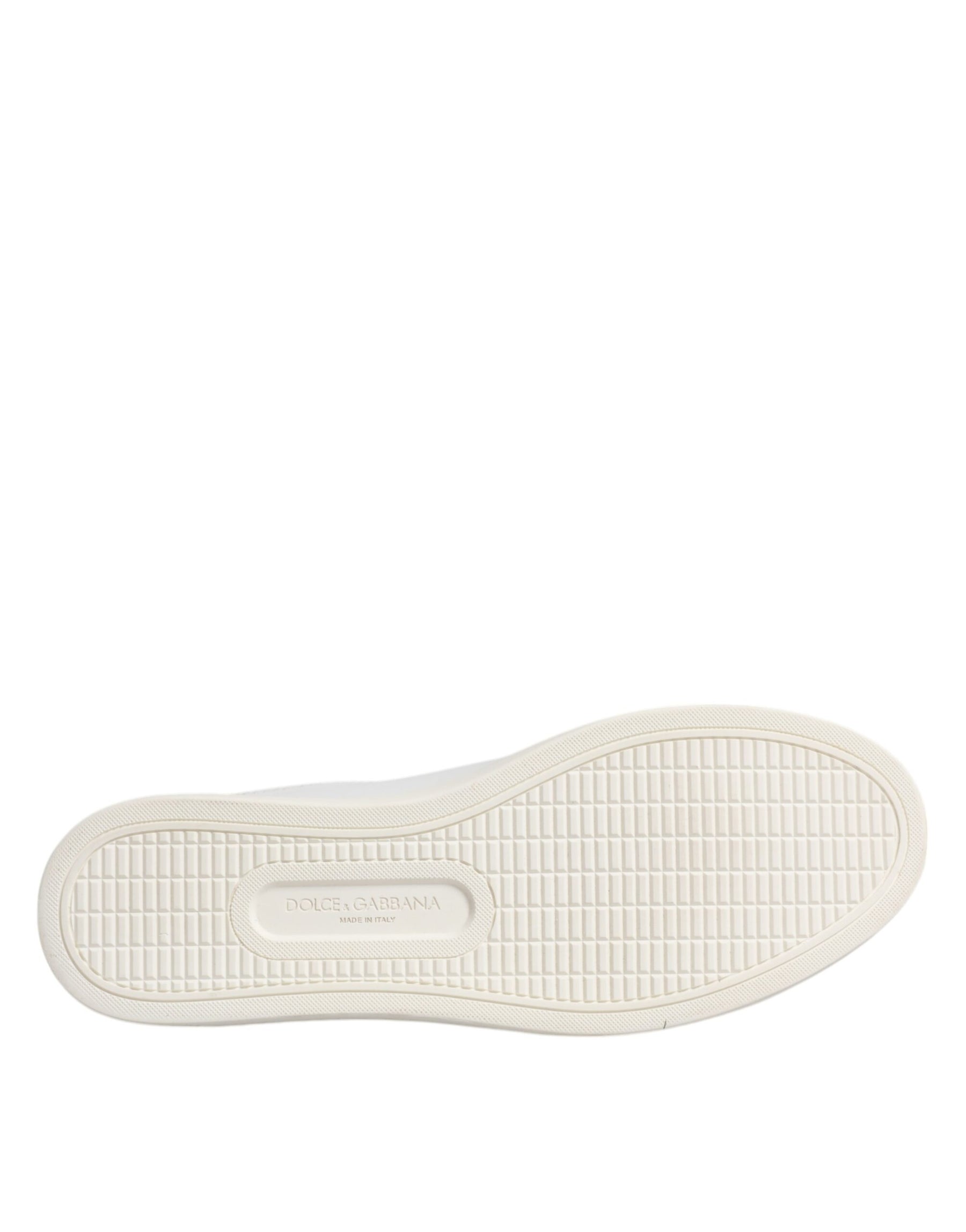 Dolce & Gabbana White London Calf Leather Sneakers Shoes | Regal Royce