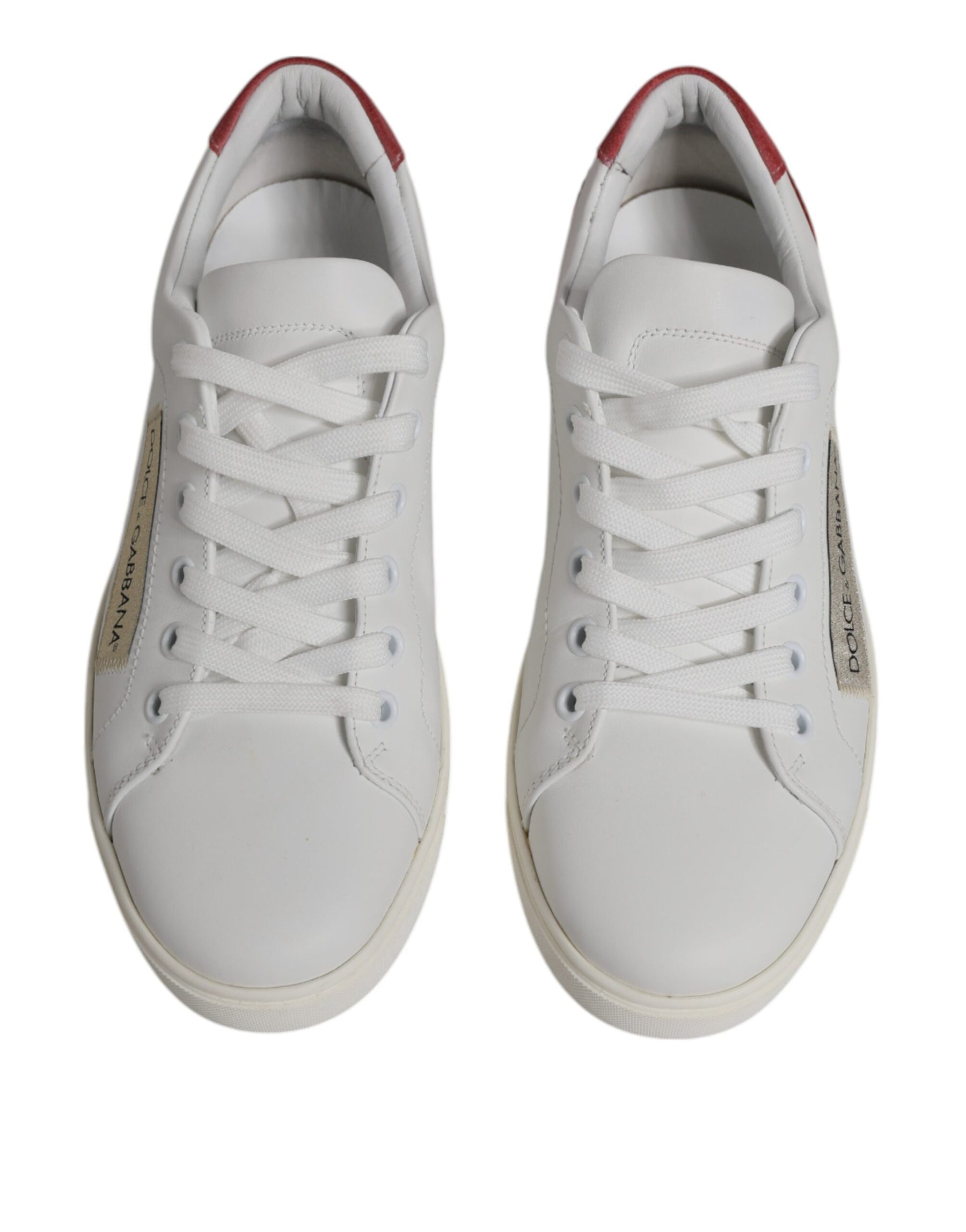 Dolce & Gabbana White London Calf Leather Sneakers Shoes | Regal Royce