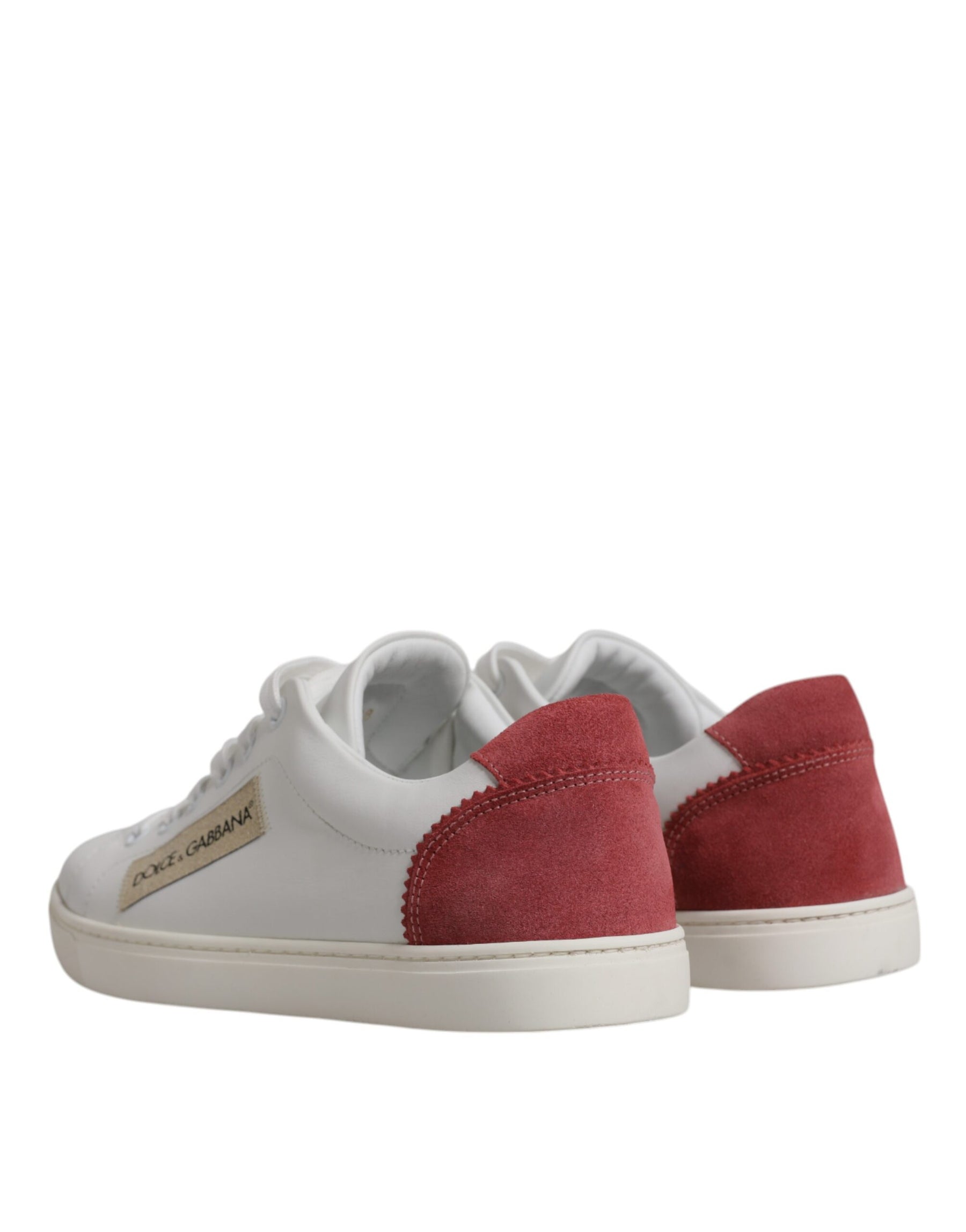 Dolce & Gabbana White London Calf Leather Sneakers Shoes | Regal Royce