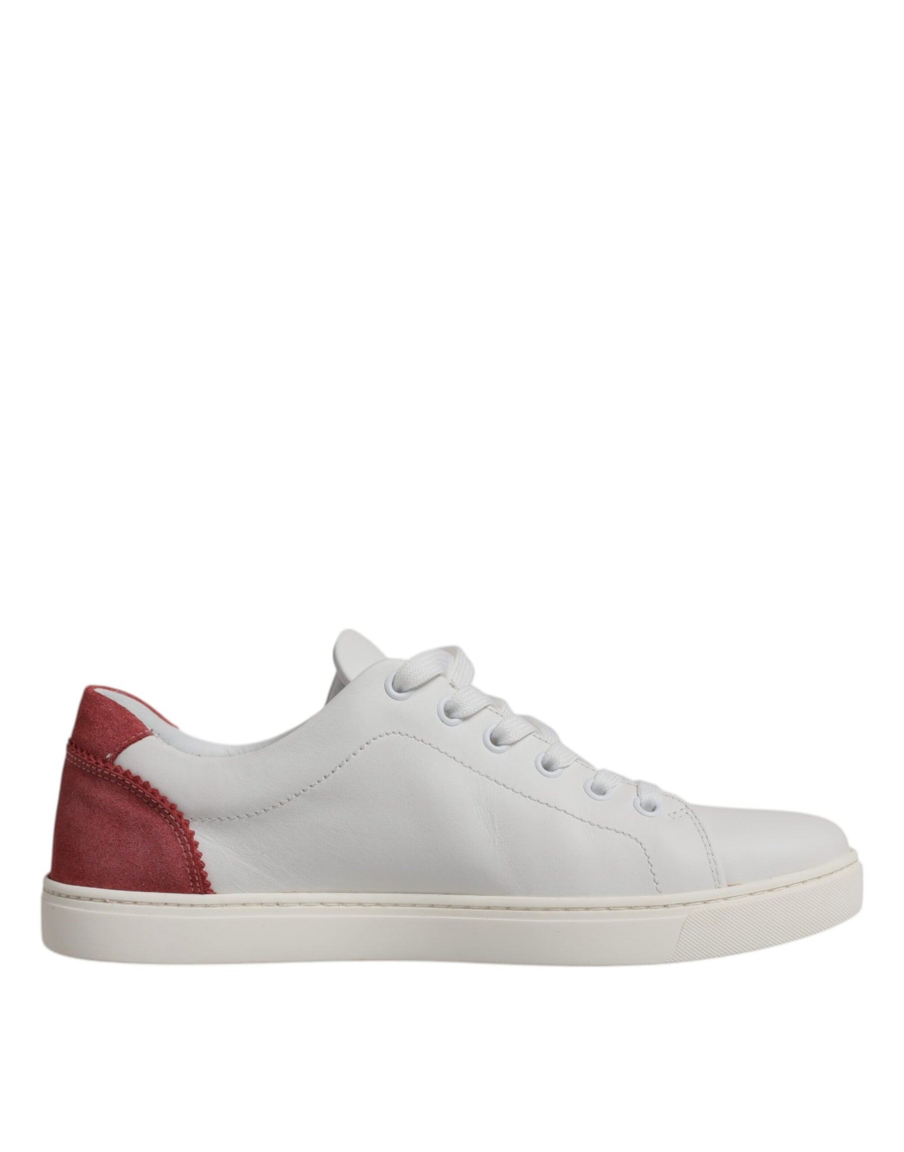 Dolce & Gabbana White London Calf Leather Sneakers Shoes | Regal Royce