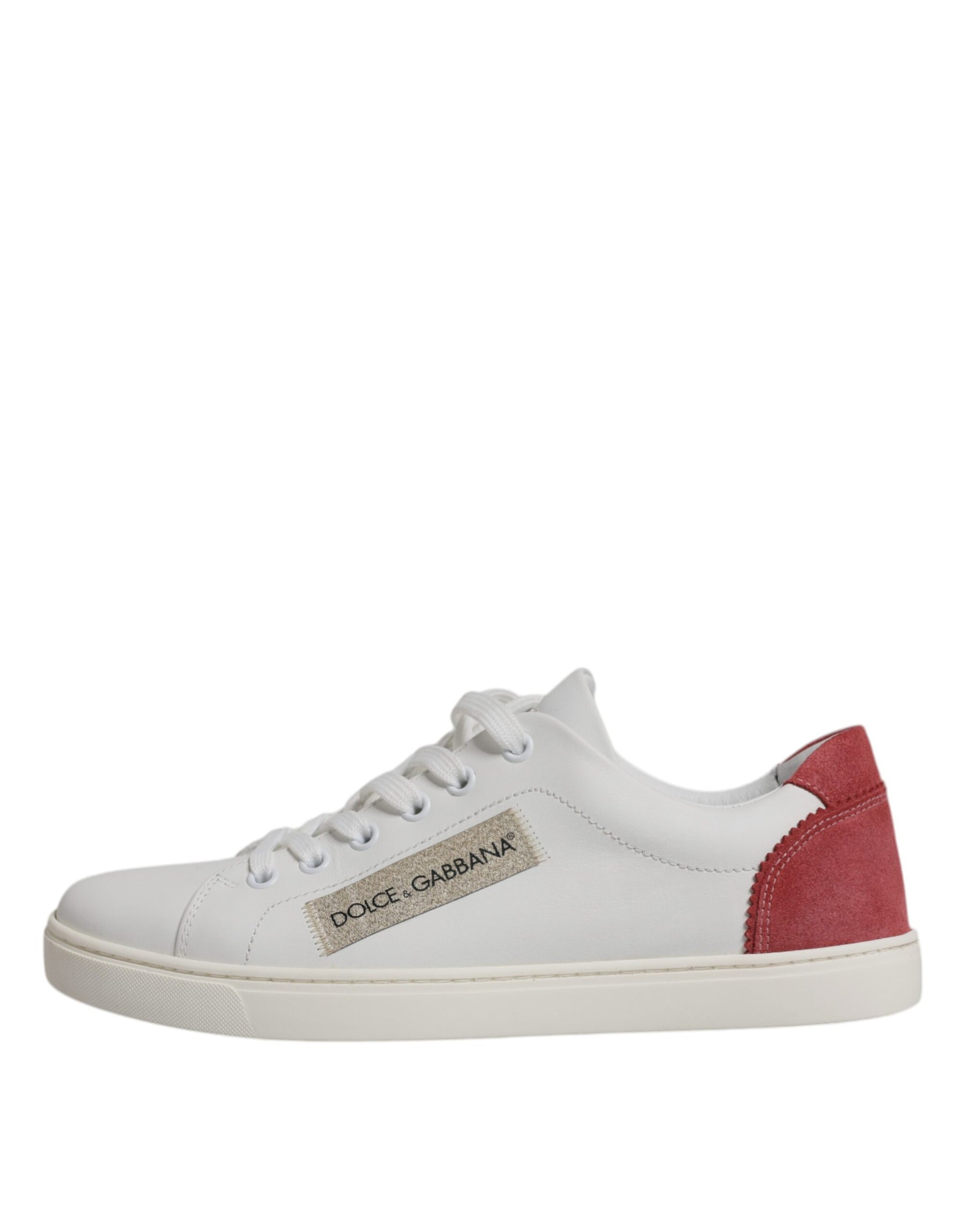 Dolce & Gabbana White London Calf Leather Sneakers Shoes | Regal Royce