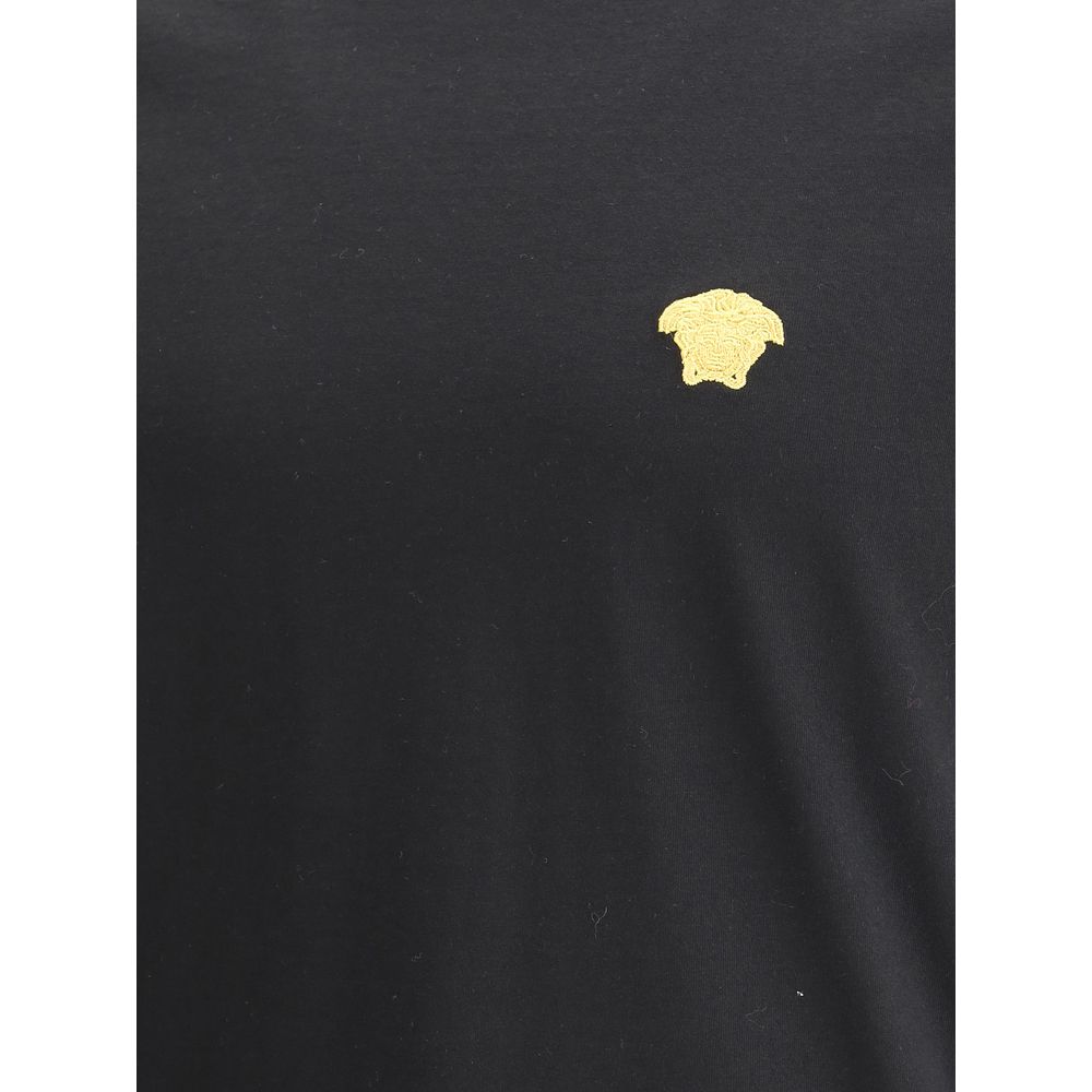 Versace Black Cotton T-Shirt | Regal Royce