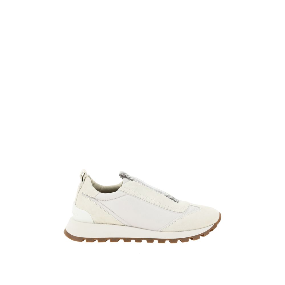 Brunello Cucinelli White Rubber Low Top Sneakers | Regal Royce