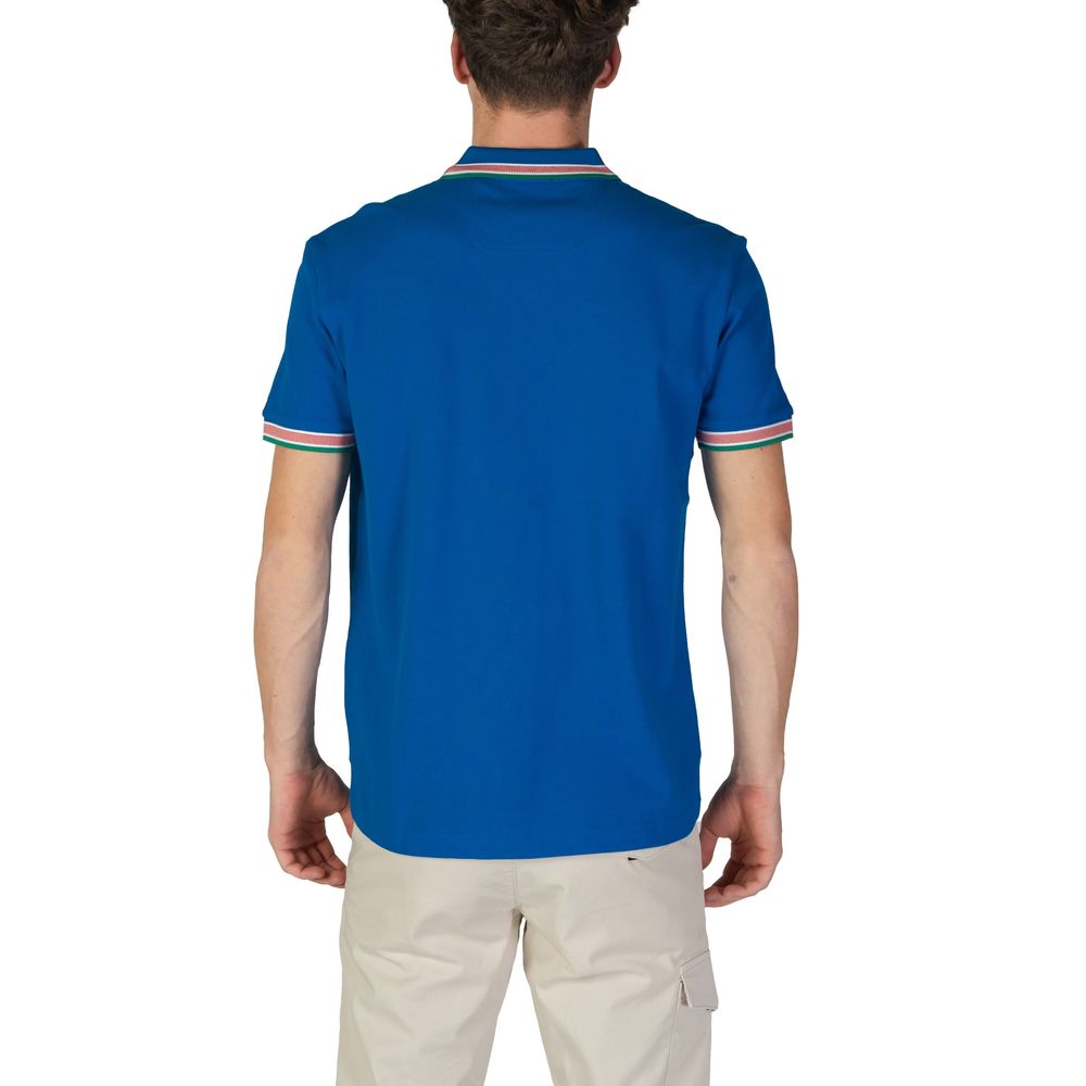 Hugo Boss Blue Cotton Polo Shirt | Regal Royce