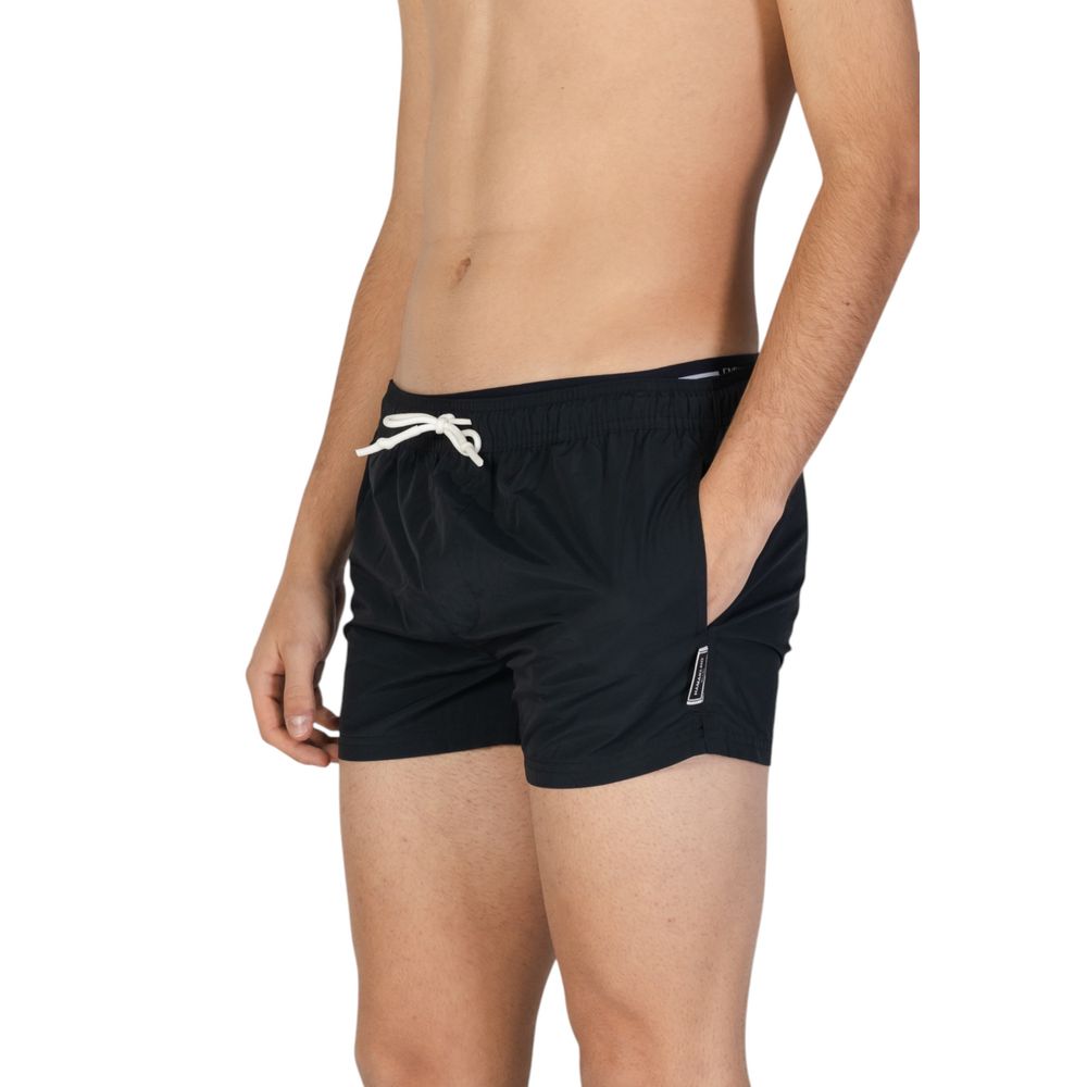 Hamaki-Ho Black Polyester Swim Shorts | Regal Royce