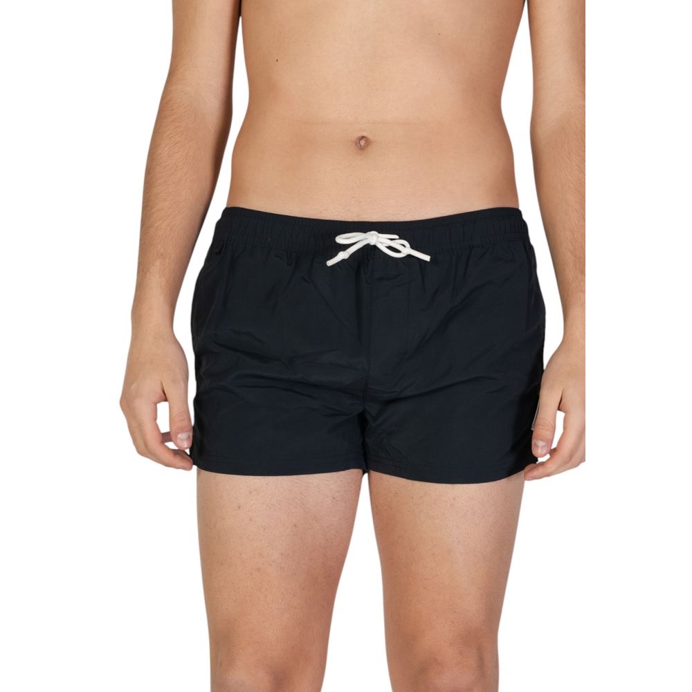 Hamaki-Ho Black Polyester Swim Shorts | Regal Royce