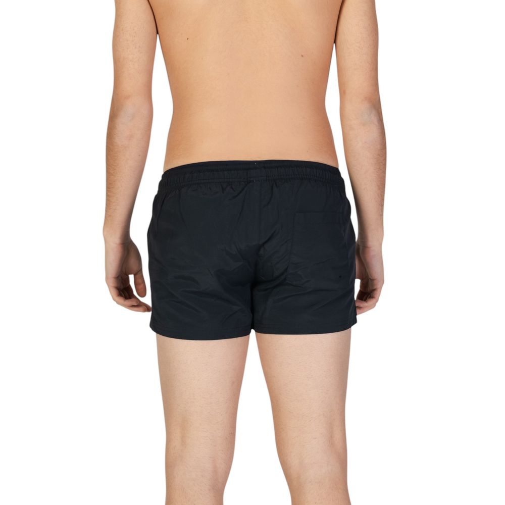 Hamaki-Ho Black Polyester Swim Shorts | Regal Royce