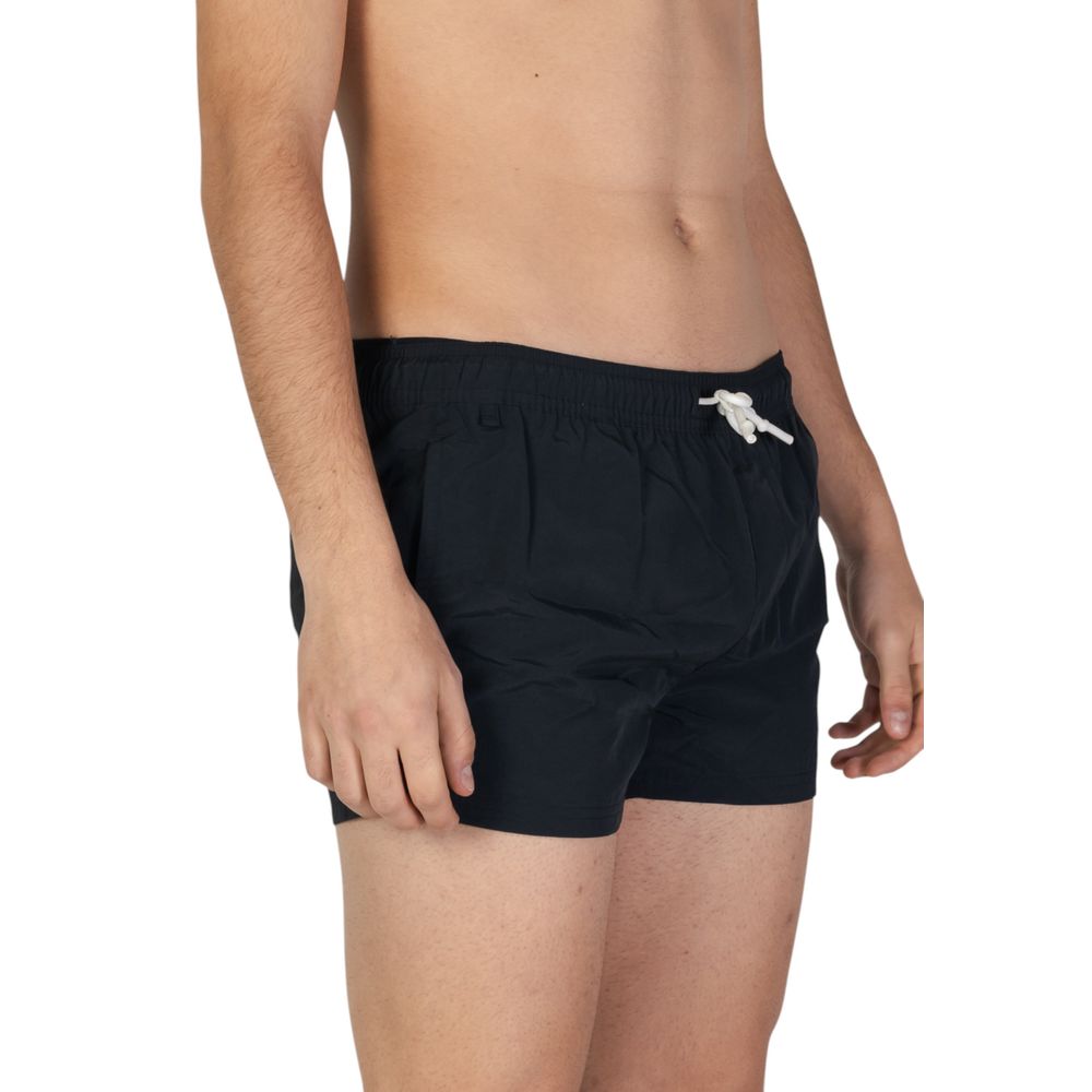 Hamaki-Ho Black Polyester Swim Shorts | Regal Royce