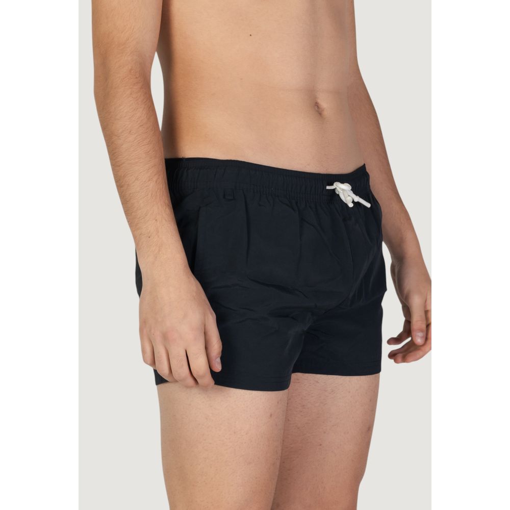 Hamaki-Ho Black Polyester Swim Shorts | Regal Royce