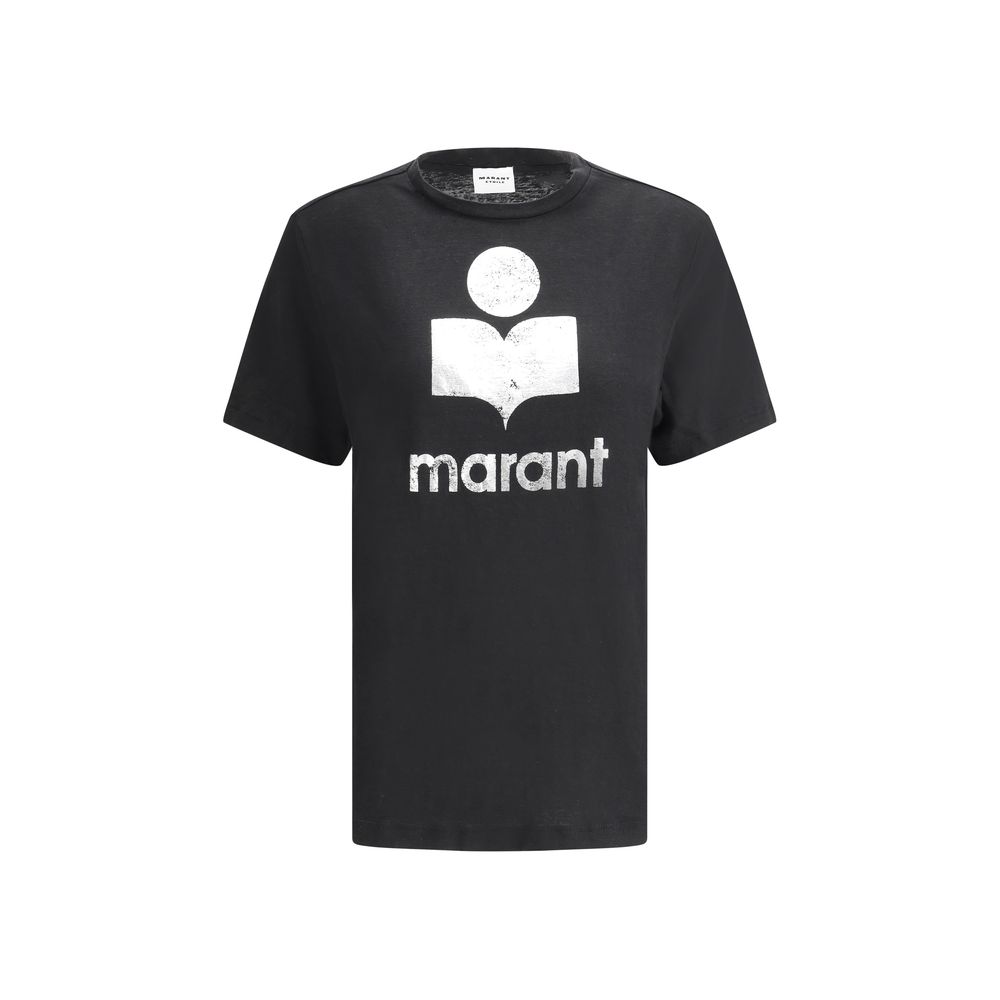 Marant Etoile Black Linen T-Shirt | Regal Royce