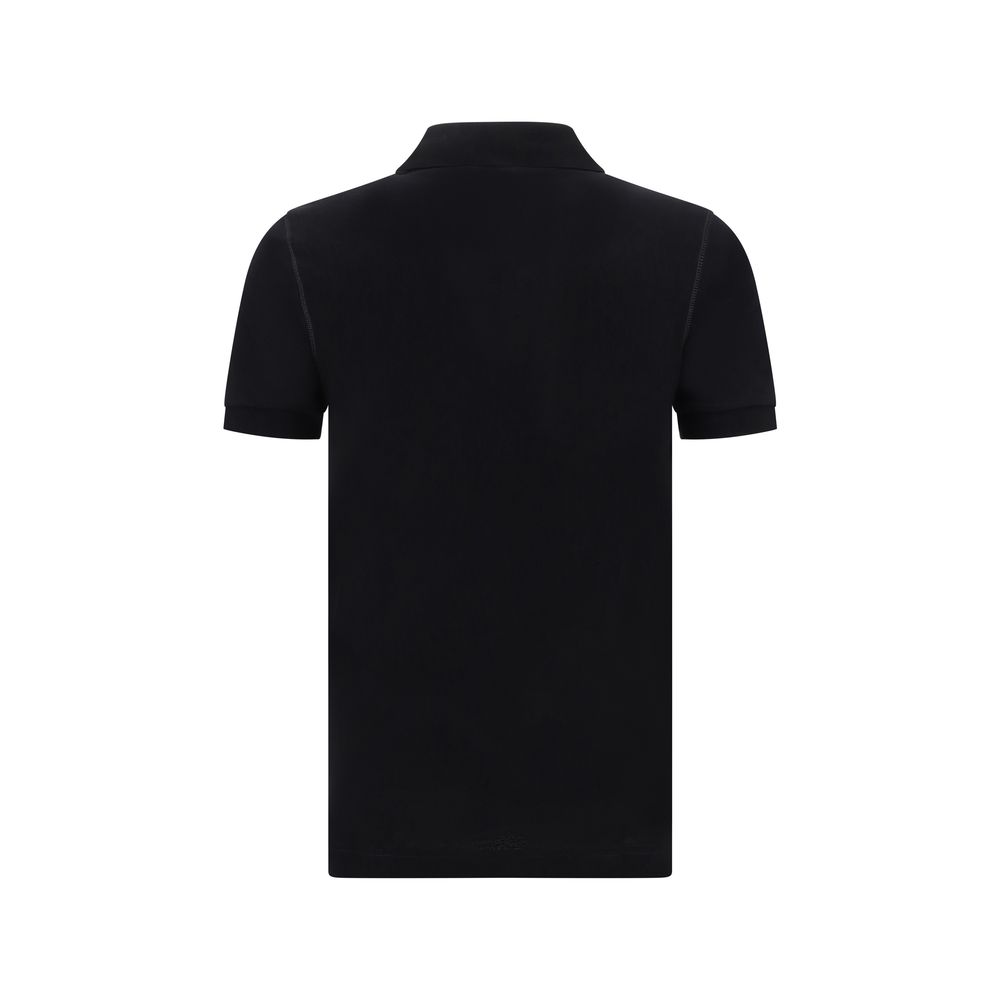 Dolce & Gabbana Black Cotton Polo Shirt | Regal Royce