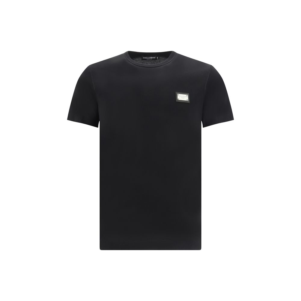 Dolce & Gabbana Black Cotton T-Shirt | Regal Royce