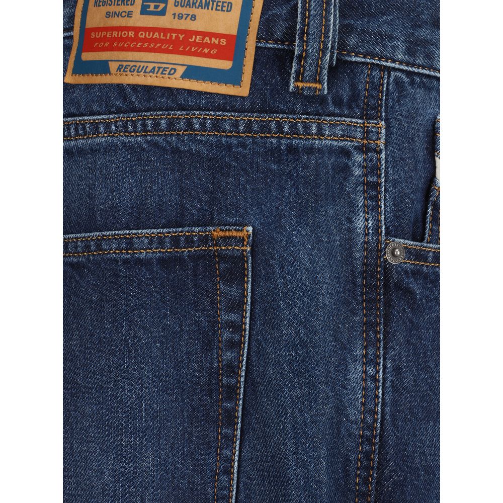 Diesel Blue Cotton Relaxed Fit Jeans | Regal Royce