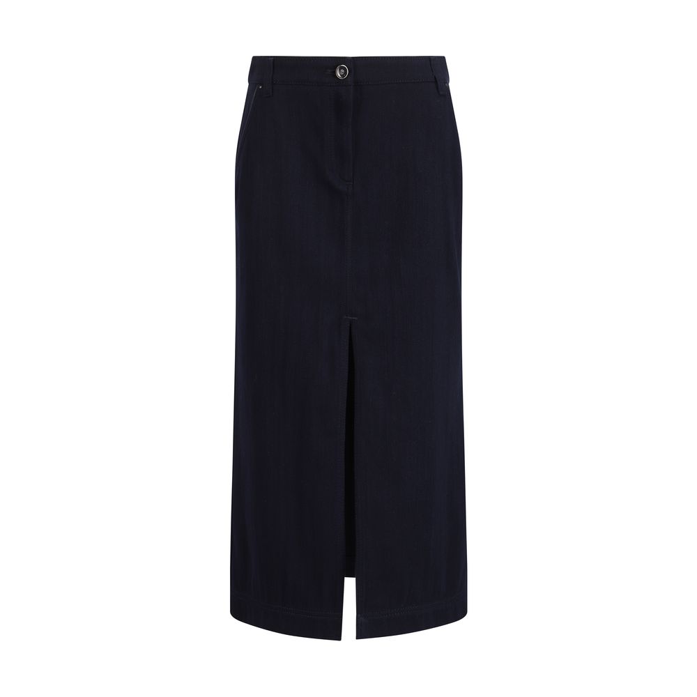 Giorgio Armani Blue Cotton Skirt | Regal Royce