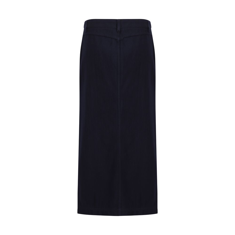 Giorgio Armani Blue Cotton Skirt | Regal Royce