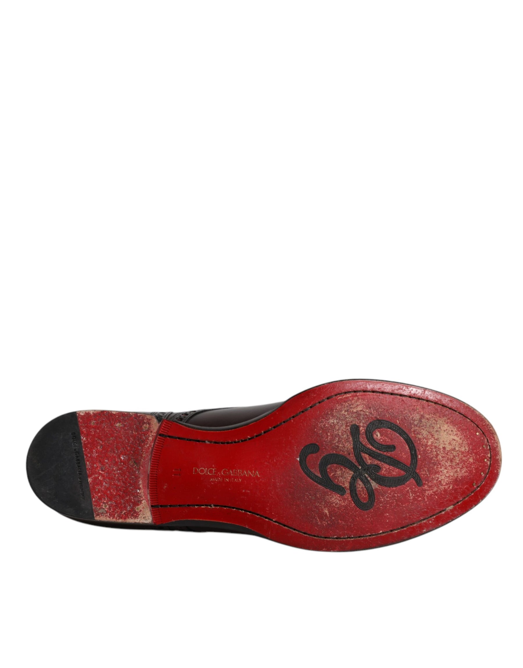 Dolce & Gabbana Black Calfskin Leather Derby Men Dress Shoes | Regal Royce