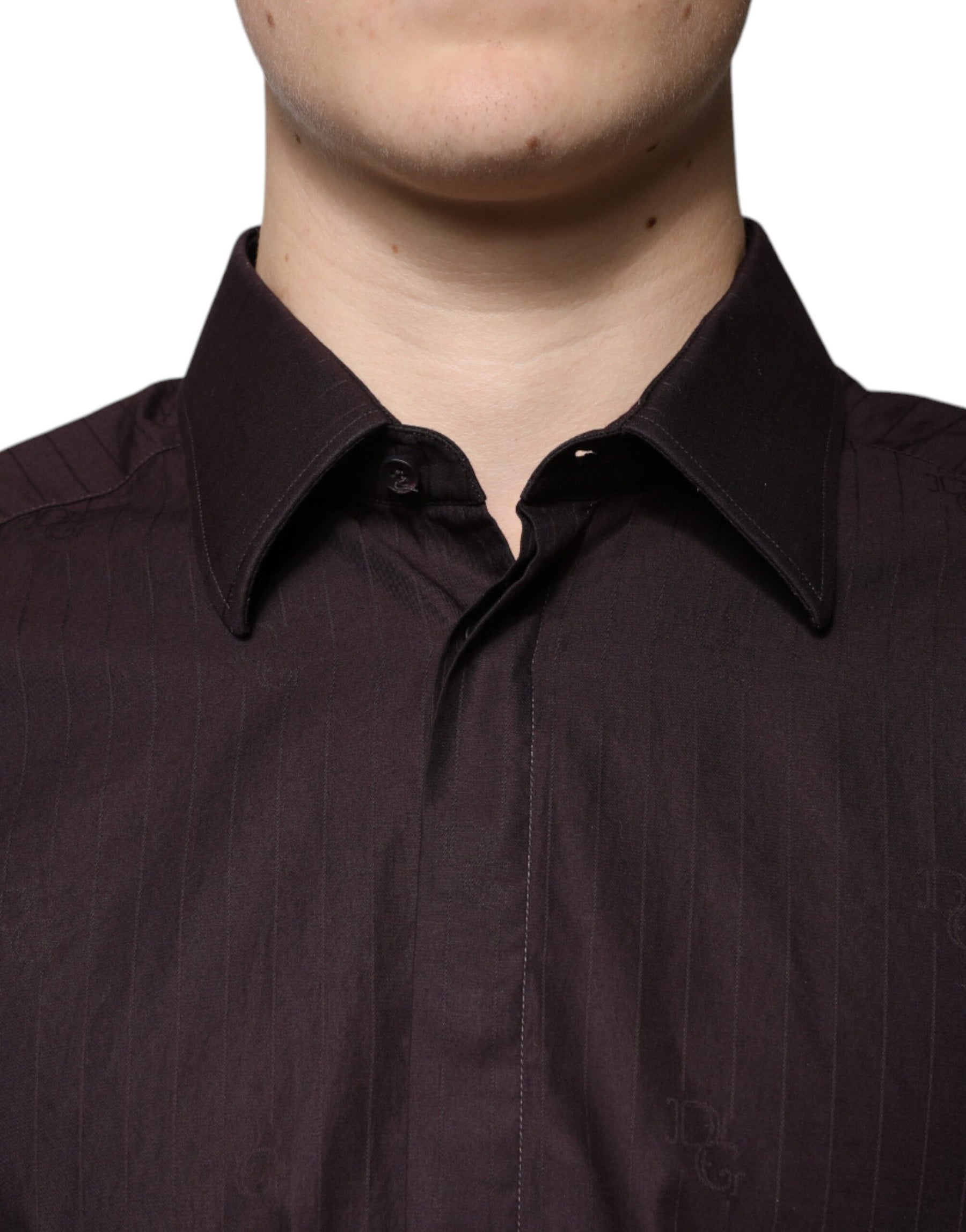 Dolce & Gabbana Purple Cotton Slim Fit MARTINI Dress Shirt | Regal Royce