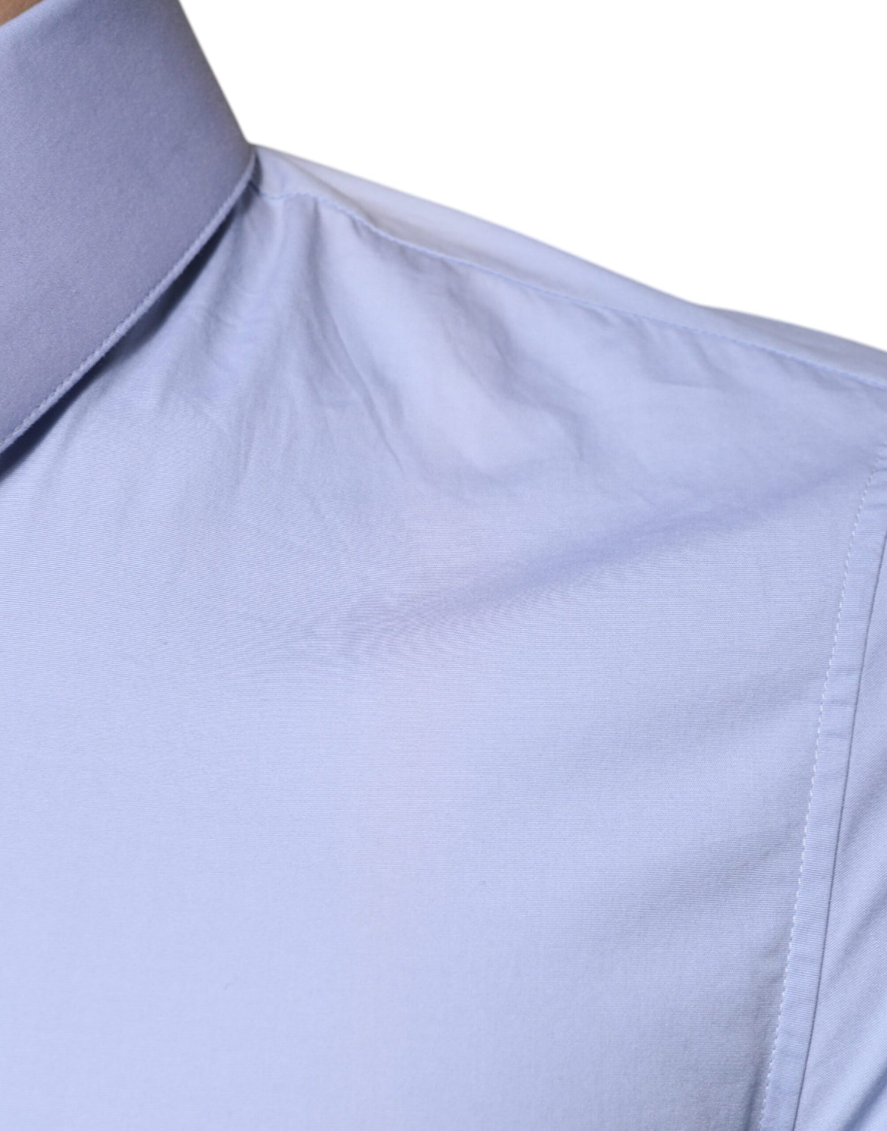 Dolce & Gabbana Light Blue Cotton Slim Fit SICILIA Dress Shirt | Regal Royce