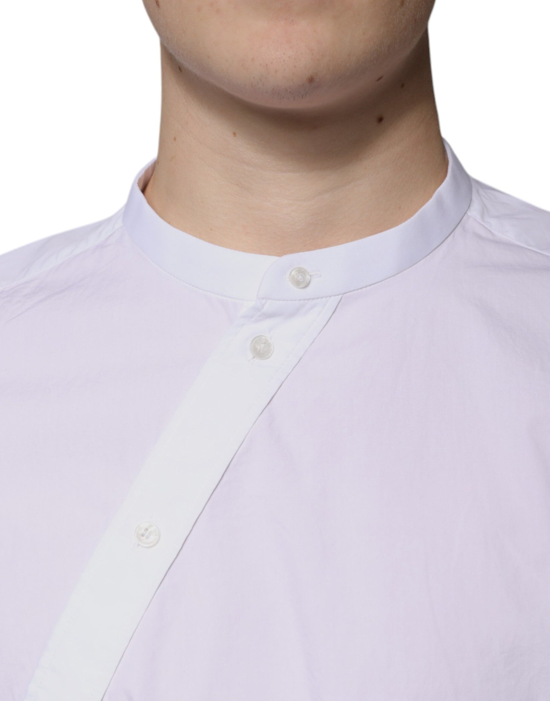 Dolce & Gabbana White Cotton Slim Fit MARTINI Dress Shirt | Regal Royce