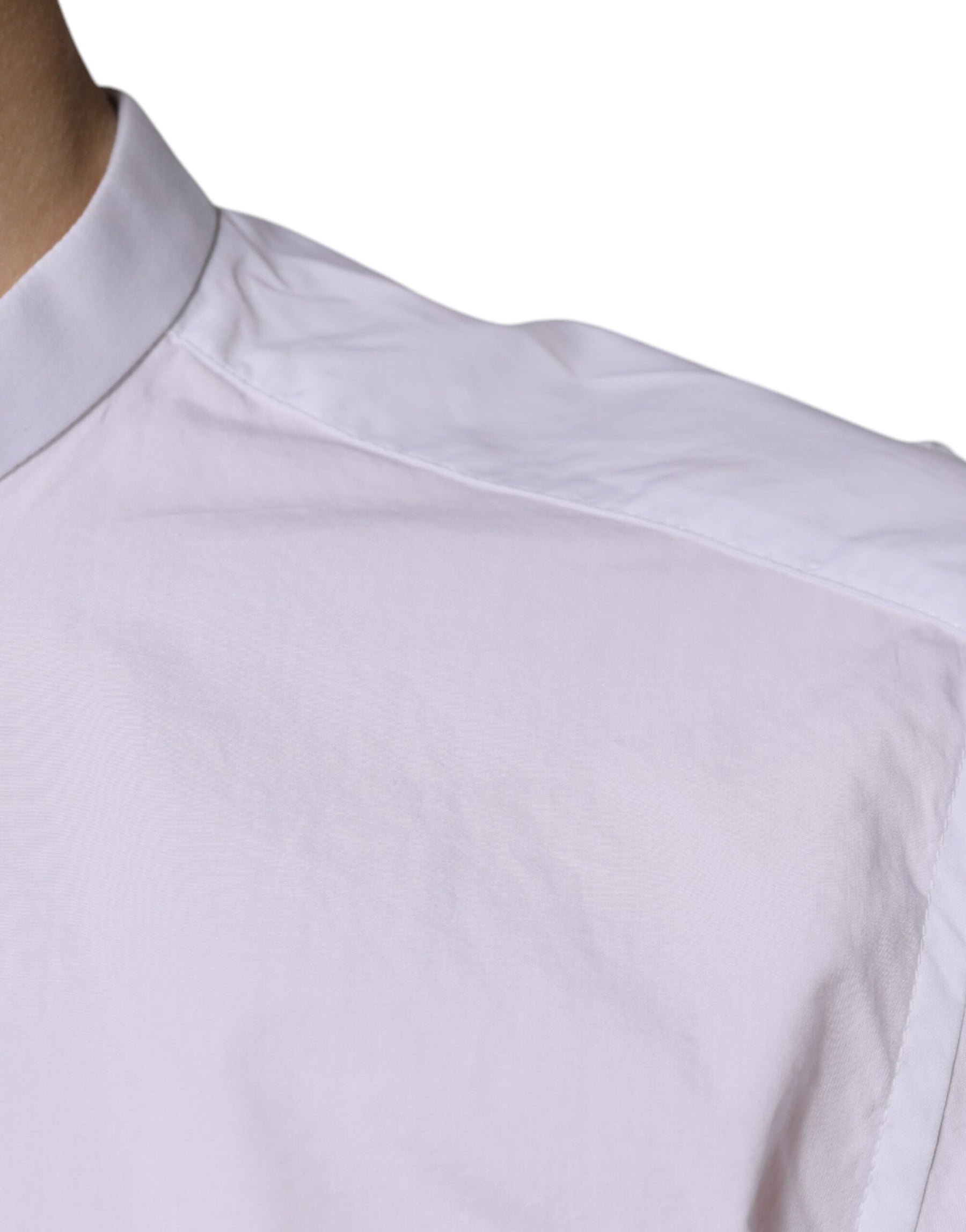 Dolce & Gabbana White Cotton Slim Fit MARTINI Dress Shirt | Regal Royce