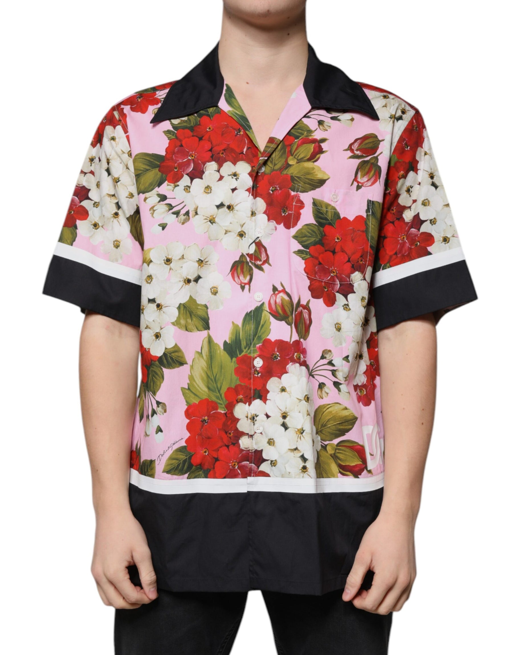 Dolce & Gabbana Multicolor Floral Button Down Casual Shirt | Regal Royce
