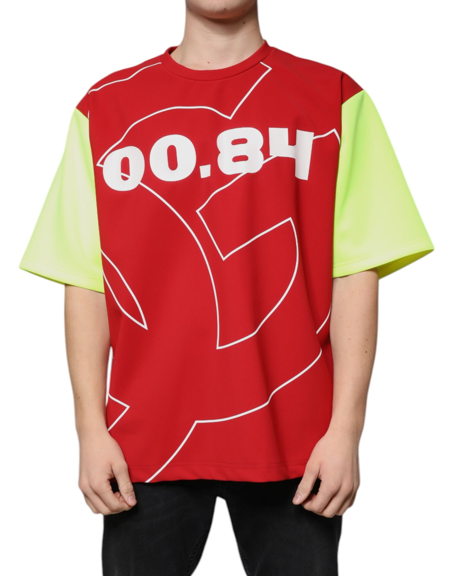 Dolce & Gabbana Multicolor Logo Cotton Men Crew Neck T-shirt | Regal Royce