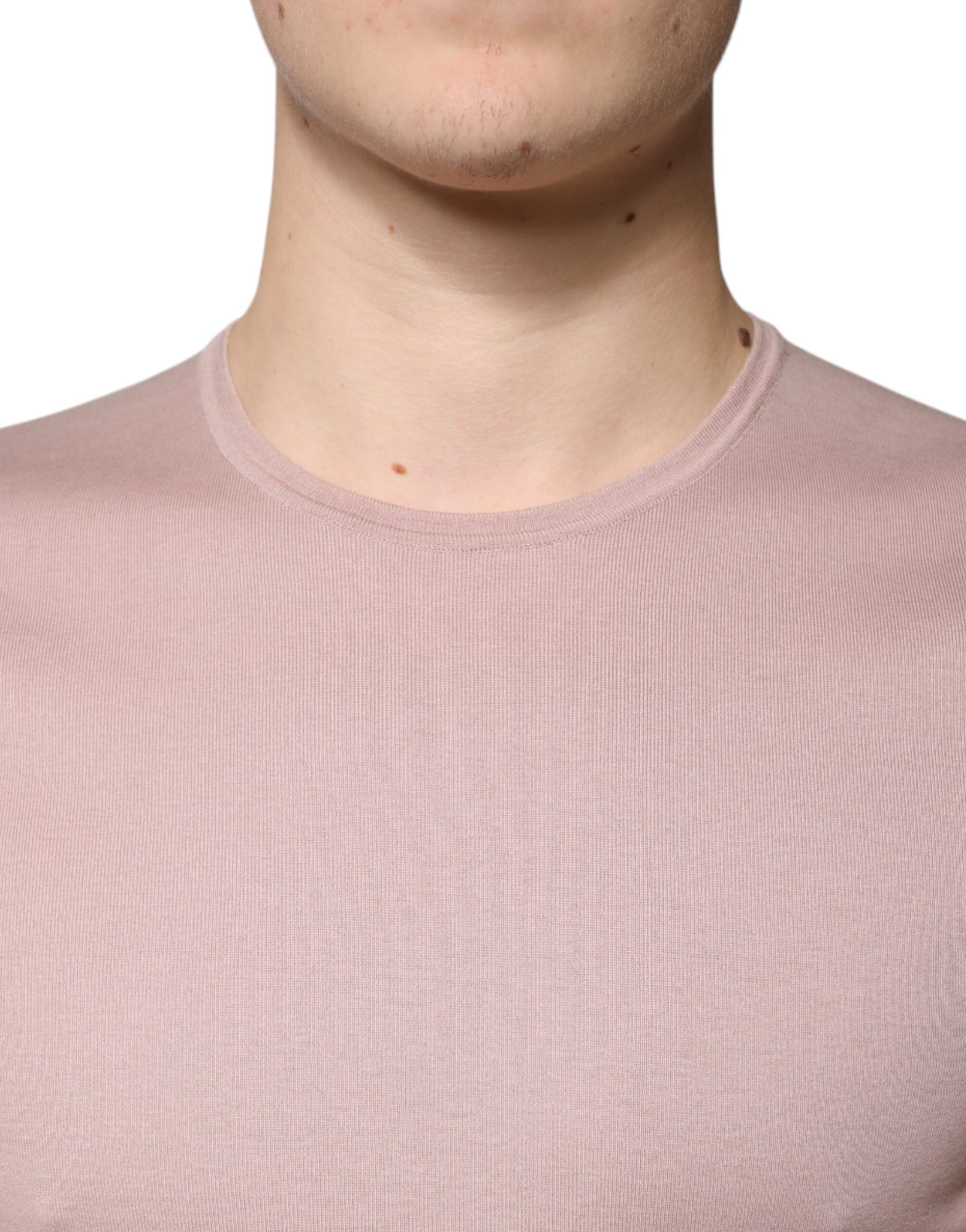 Dolce & Gabbana Brown Cotton Short Sleeves Round Neck T-shirt | Regal Royce