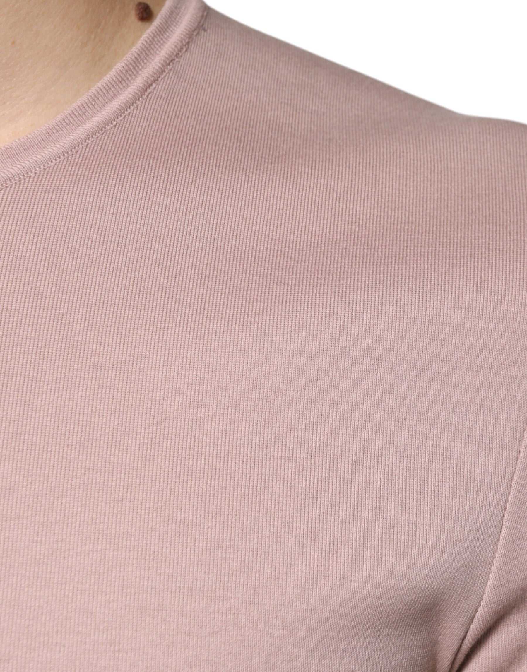 Dolce & Gabbana Brown Cotton Short Sleeves Round Neck T-shirt | Regal Royce