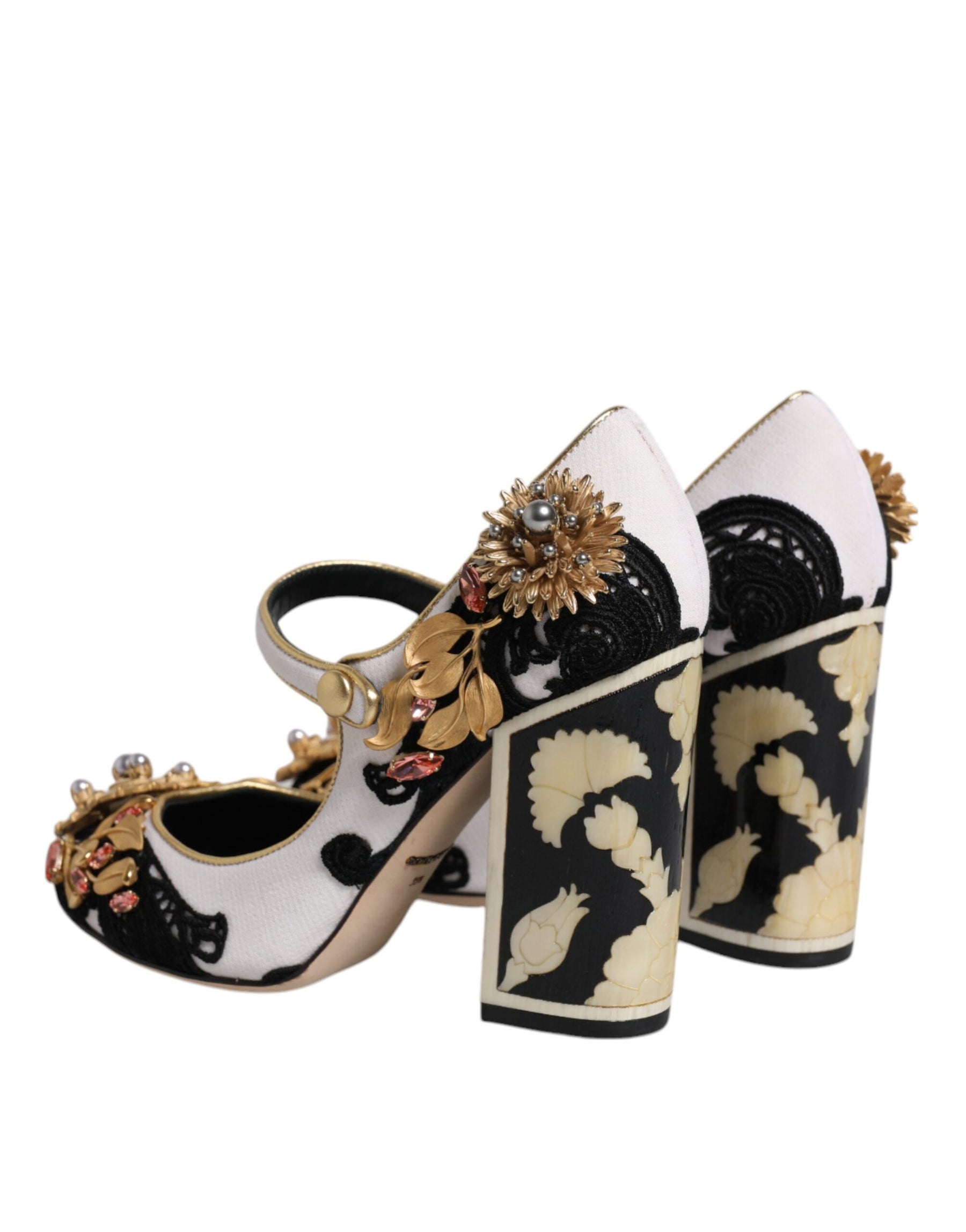 Dolce & Gabbana Multicolor Embellished Heels Pumps Shoes | Regal Royce