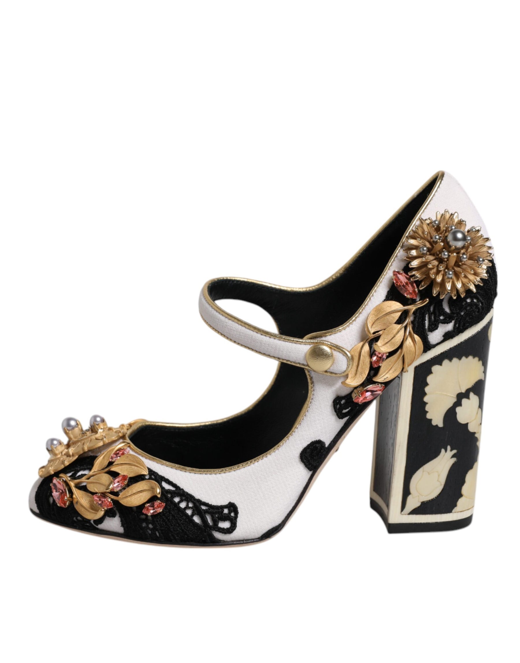 Dolce & Gabbana Multicolor Embellished Heels Pumps Shoes | Regal Royce
