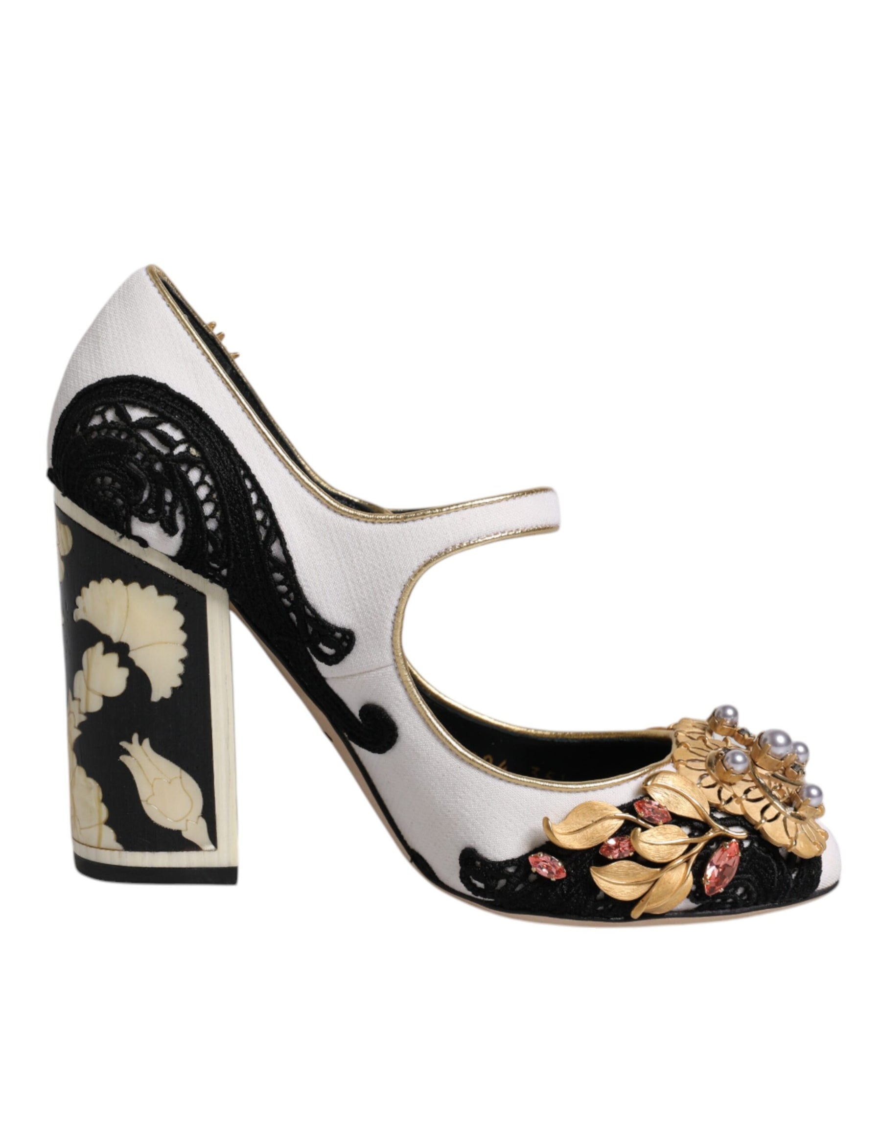 Dolce & Gabbana Multicolor Embellished Heels Pumps Shoes | Regal Royce
