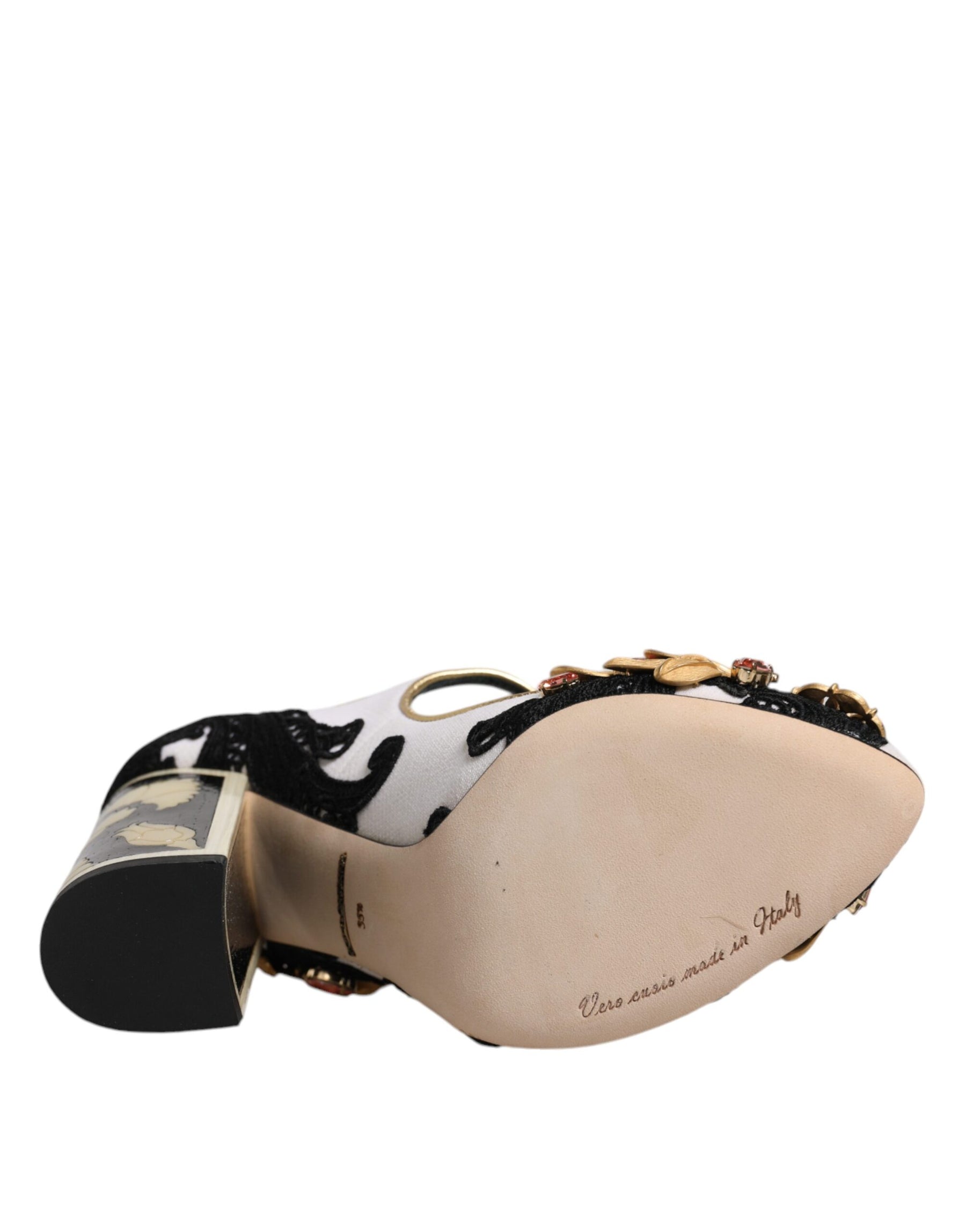 Dolce & Gabbana Multicolor Embellished Heels Pumps Shoes | Regal Royce