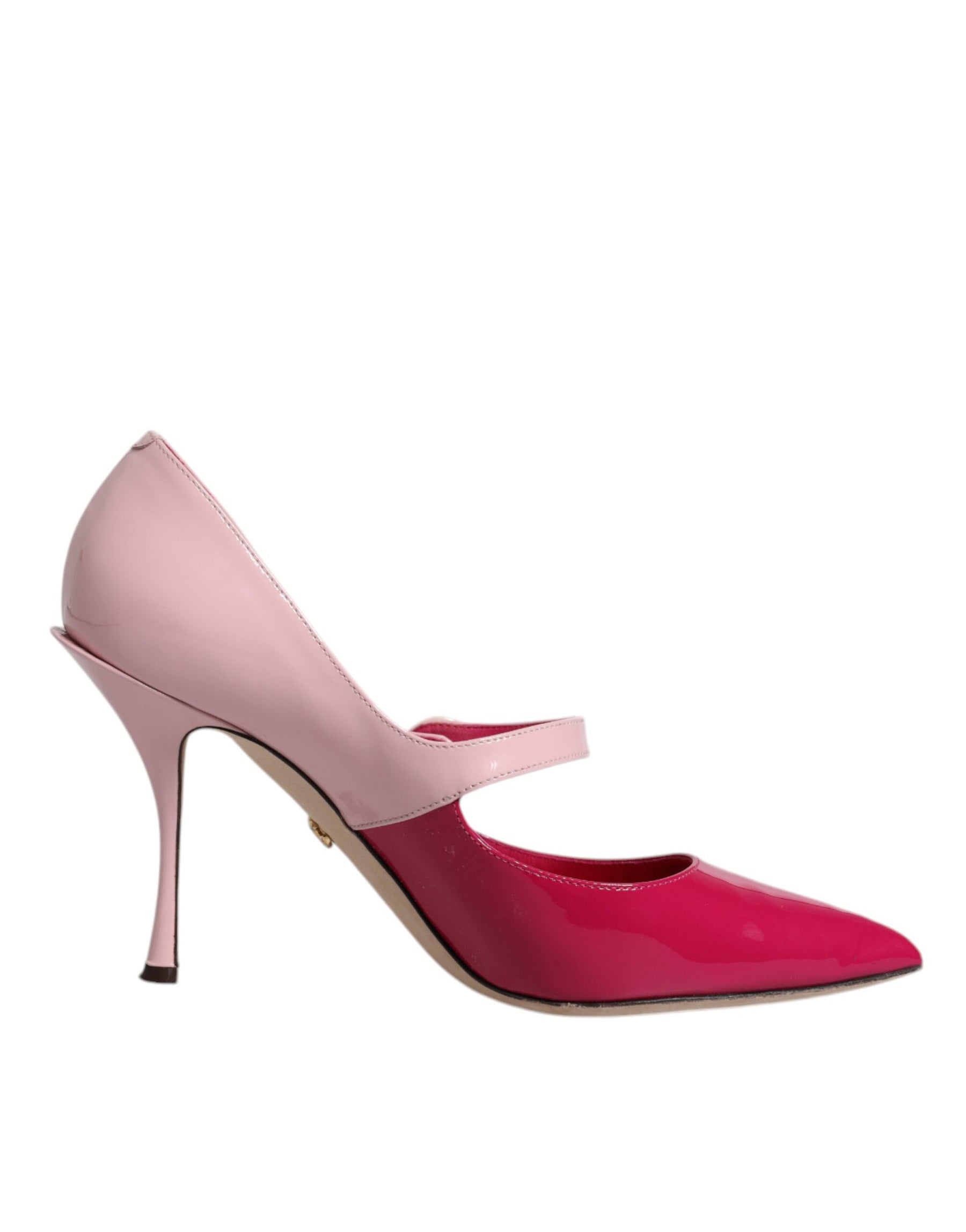 Dolce & Gabbana Two Tone Pink Leather Mary Jane Heels Pumps Shoes | Regal Royce