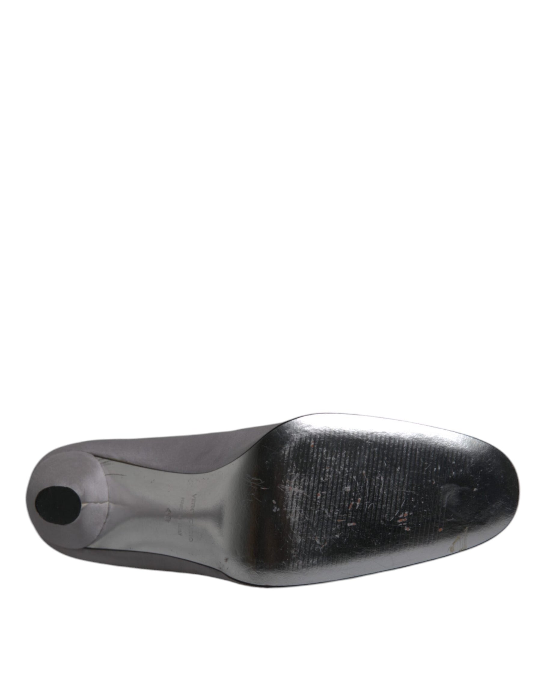 Dolce & Gabbana Gray Suede Leather High Heel Pumps Shoes | Regal Royce