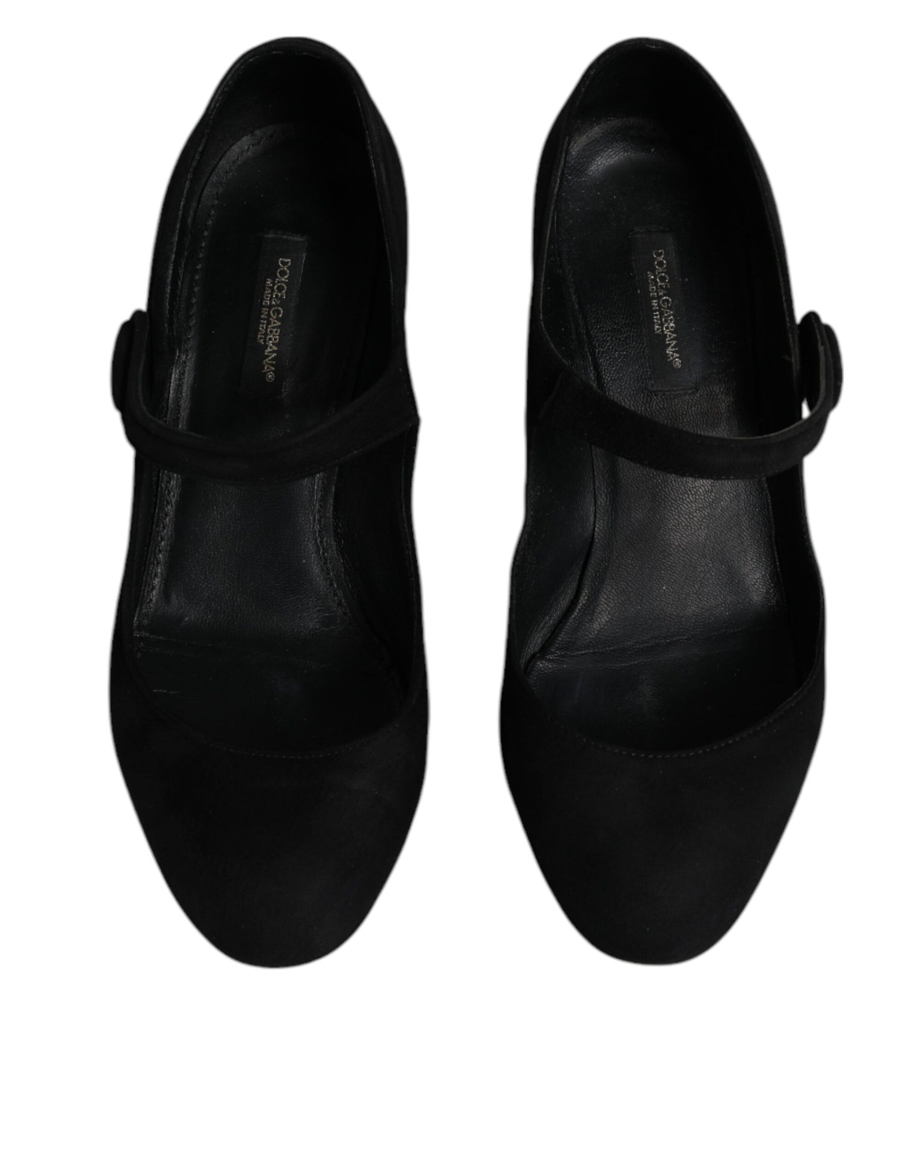 Dolce & Gabbana Black Suede Leather KEIRA Heels Pumps Shoes | Regal Royce