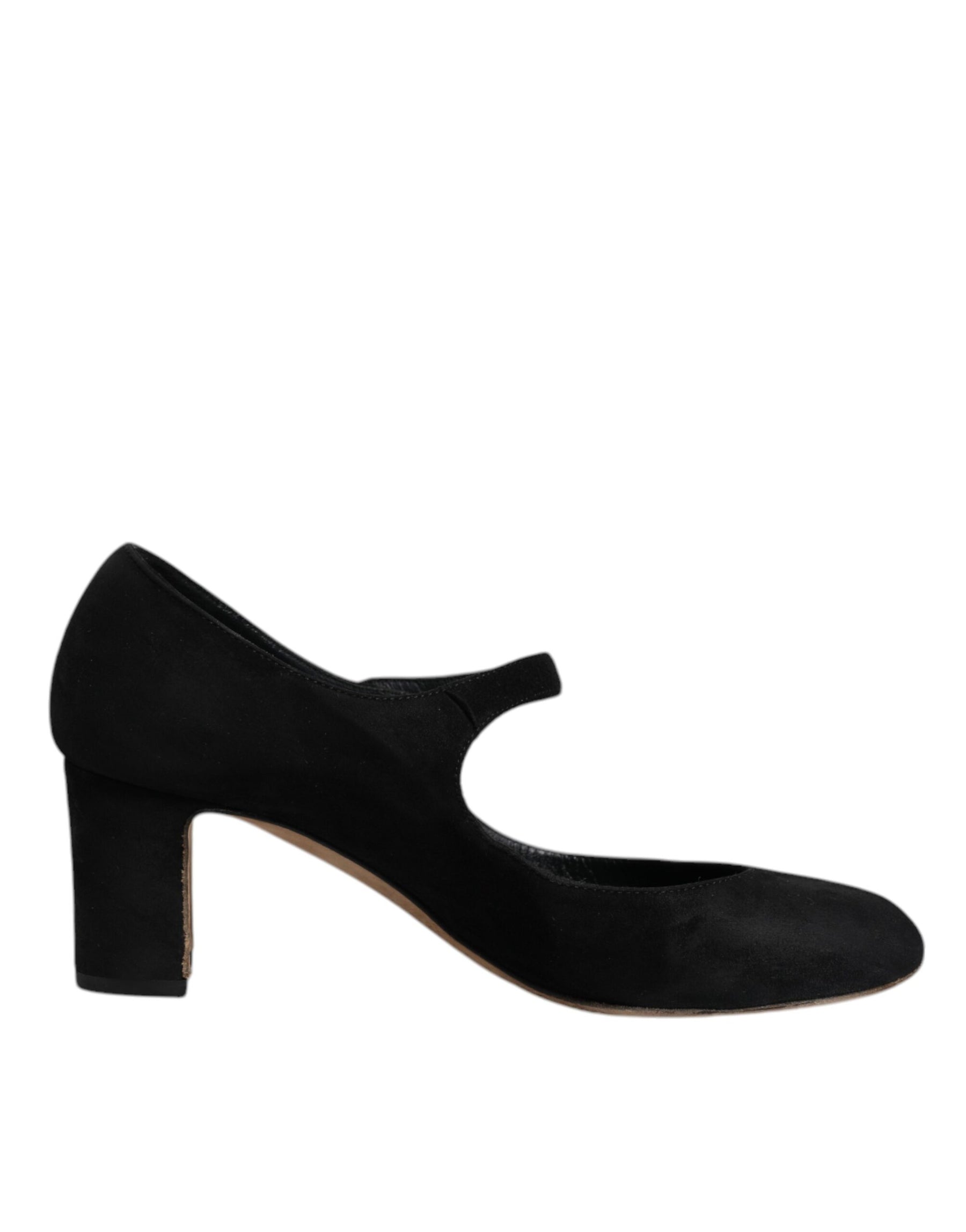 Dolce & Gabbana Black Suede Leather KEIRA Heels Pumps Shoes | Regal Royce